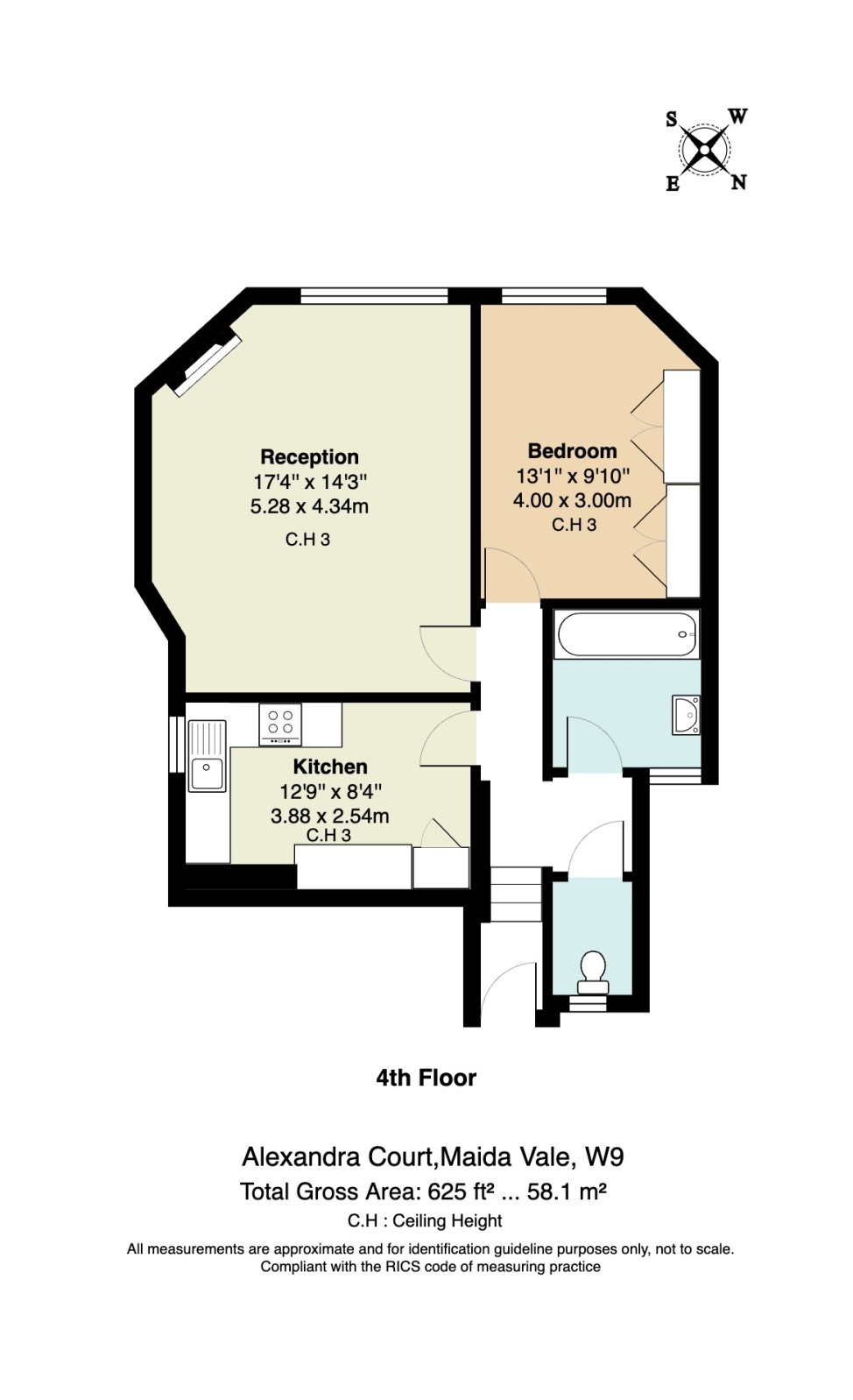 9A, Alexandra Court, London floorplan