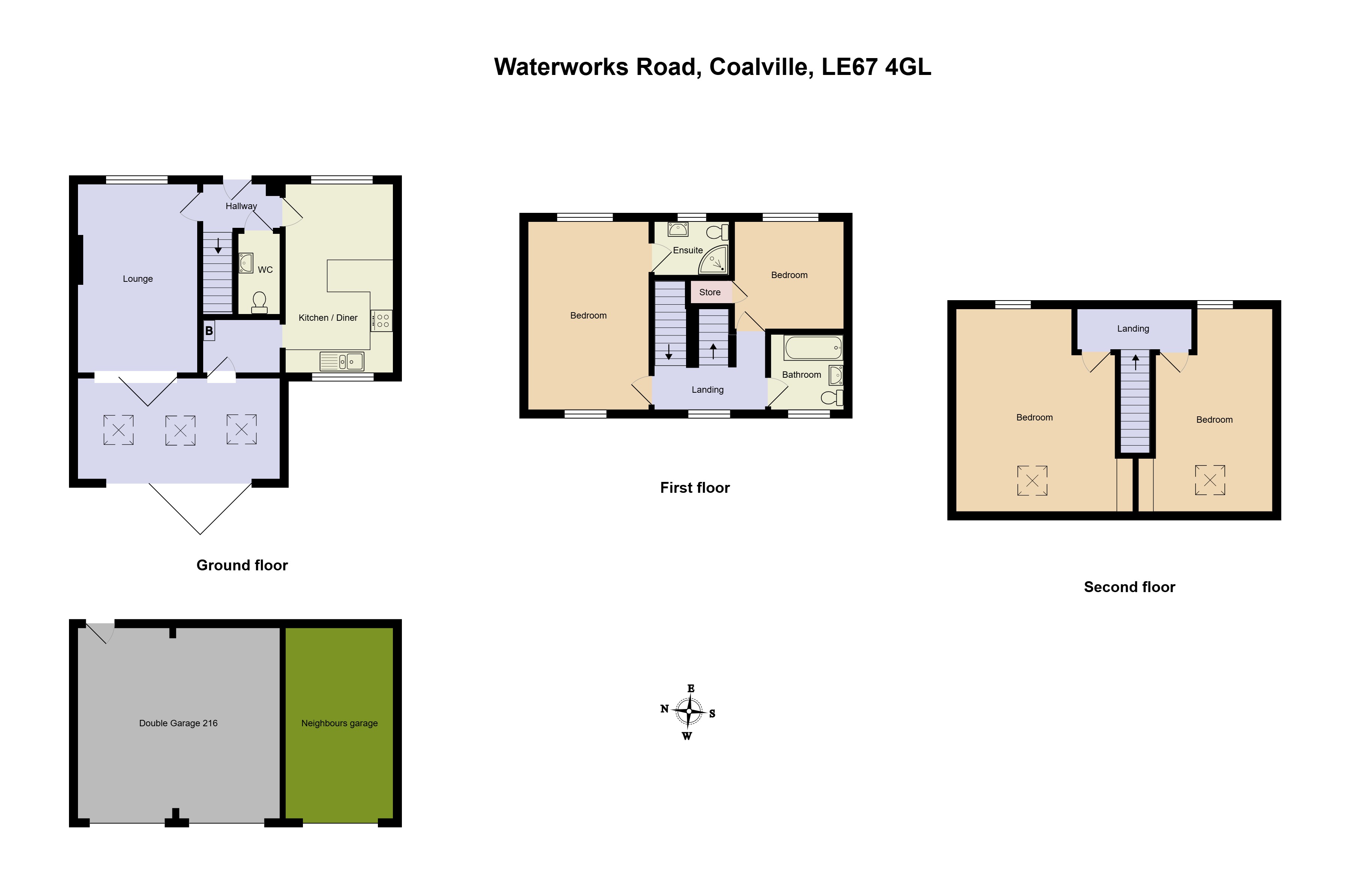 126, Waterworks Road, Coalville floorplan