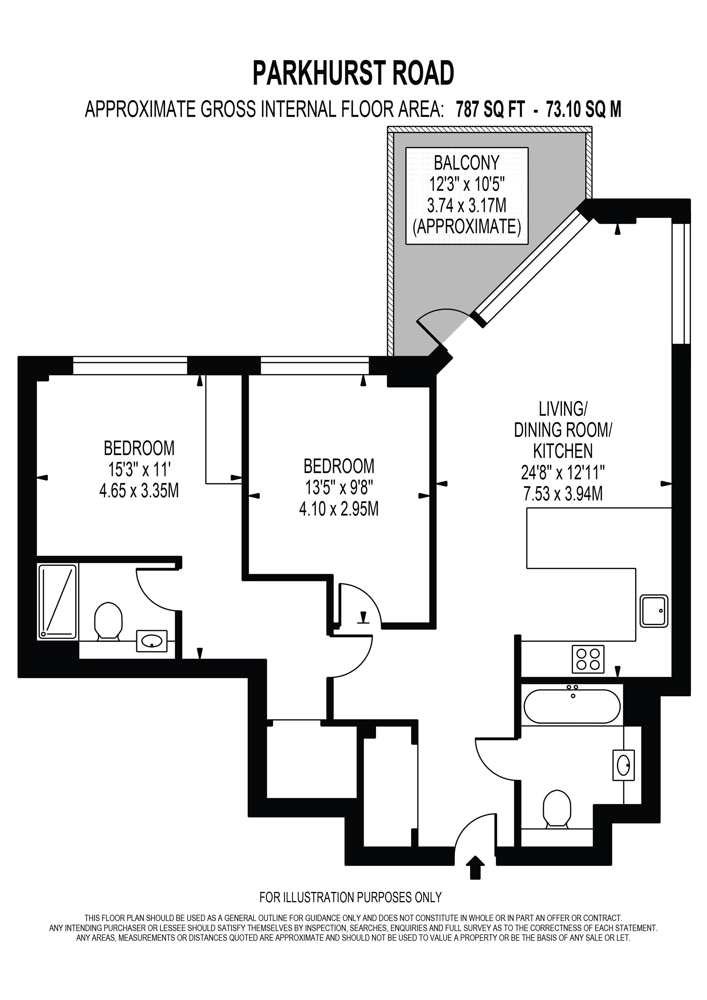 A.03.07, Parkhurst Road, London floorplan