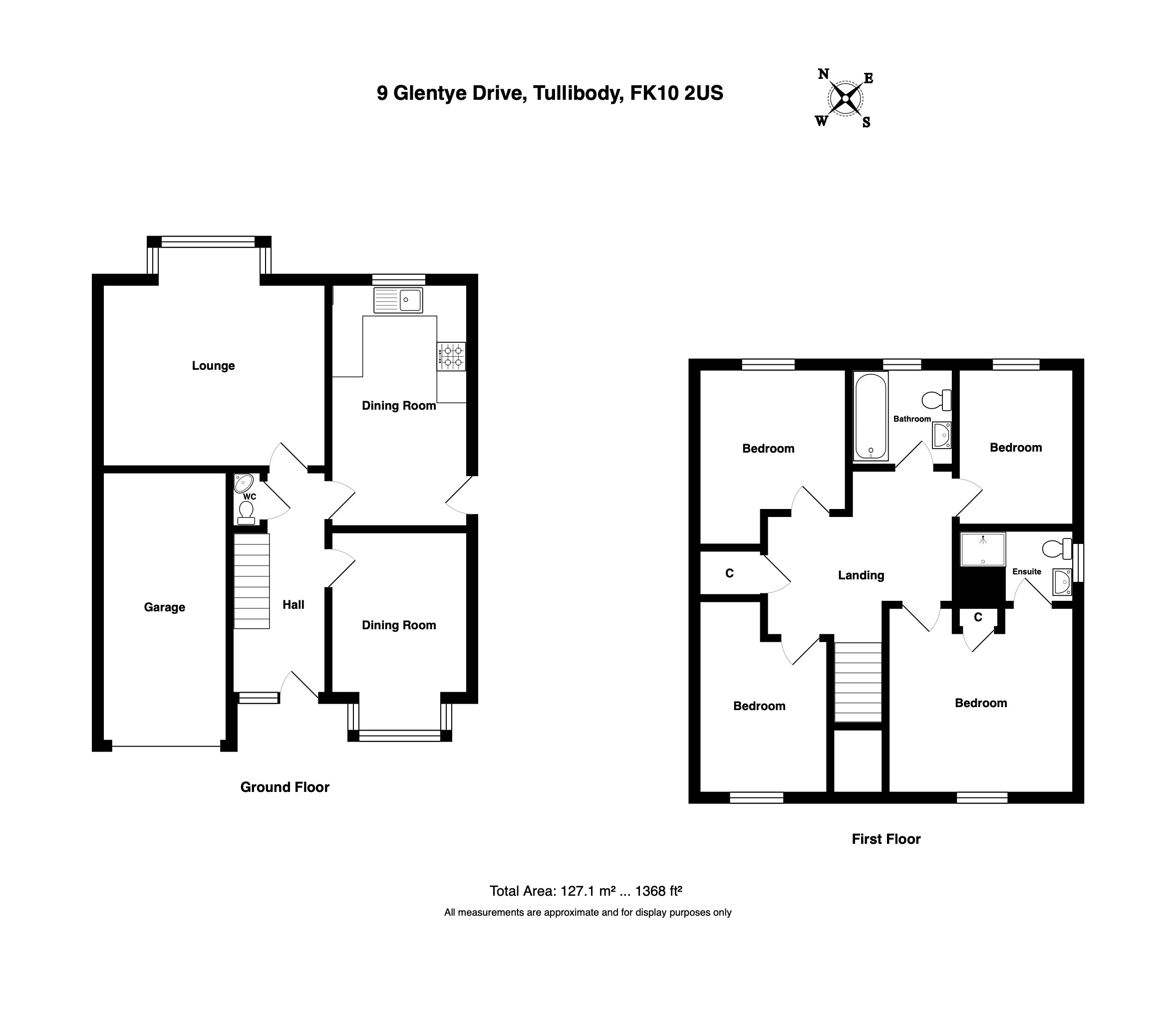 9, Glentye Drive, Tullibody, Clackmannanshire floorplan