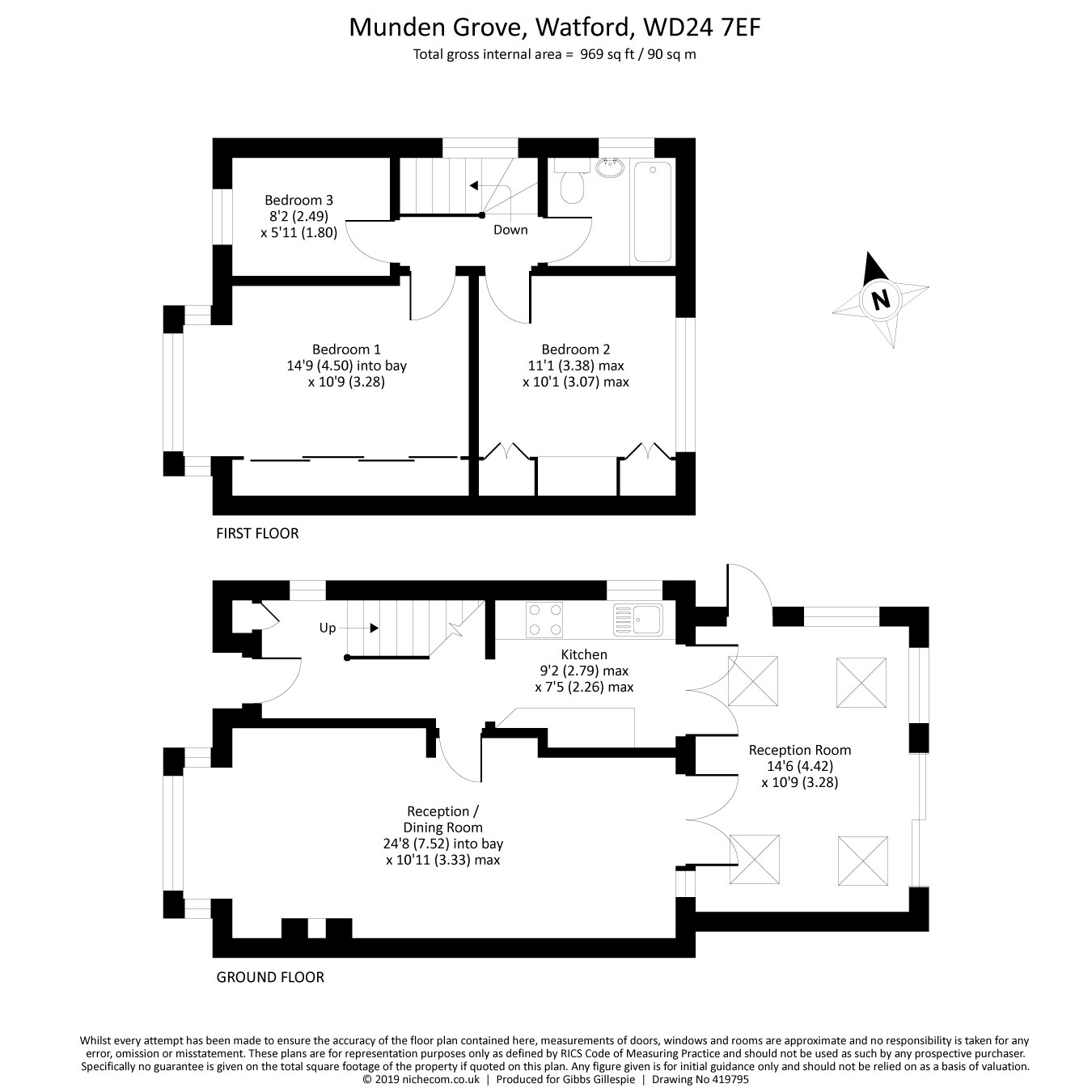 3 Bedrooms Semi-detached house for sale in Munden Grove, Watford, Hertfordshire WD24