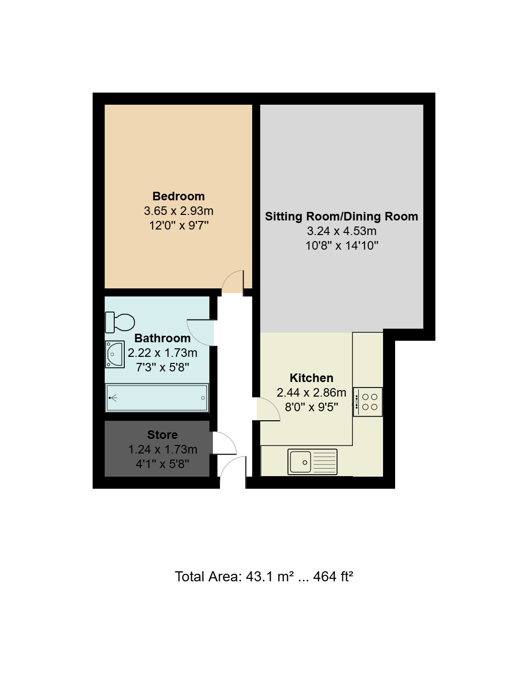 16, Cherry Trees, Cambridge floorplan