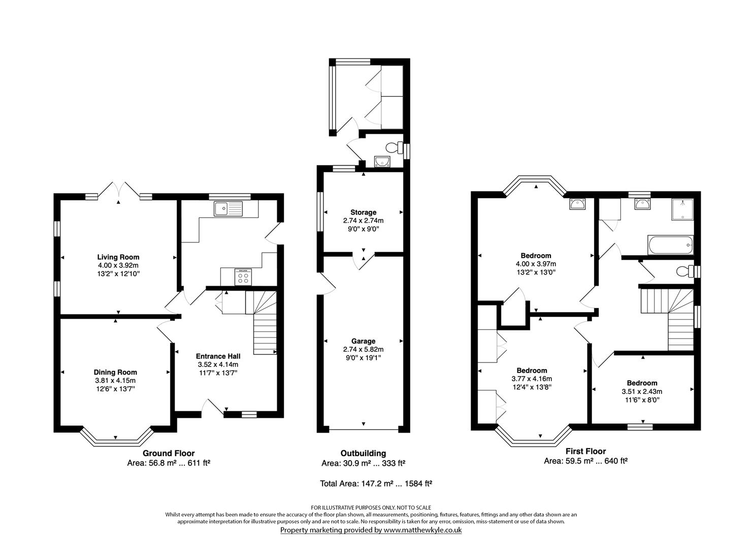 9, Greenways, Hertford floorplan