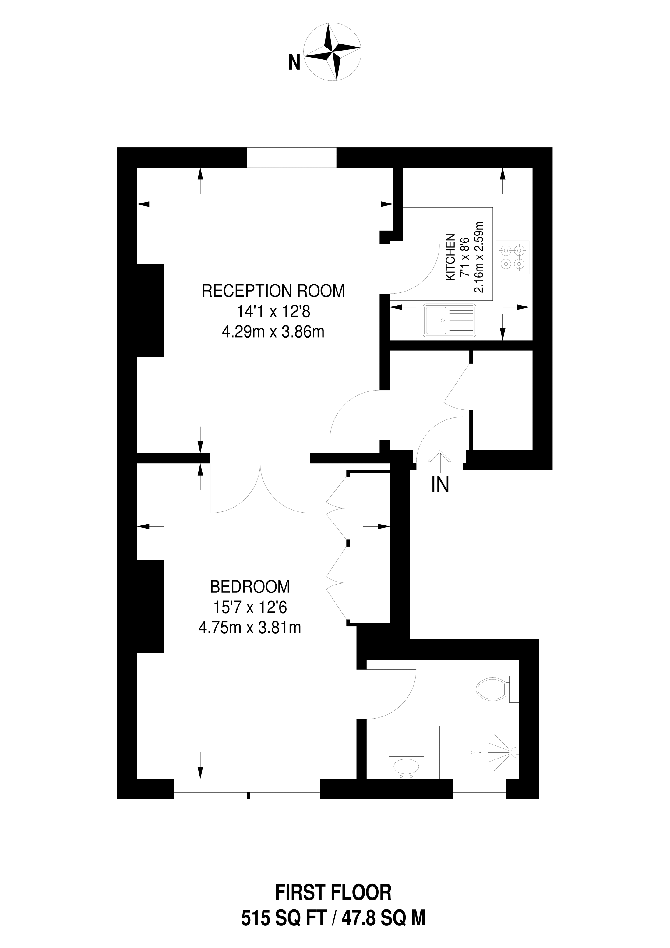 1 Bedrooms Flat to rent in The Grove, Ealing Broadway W5