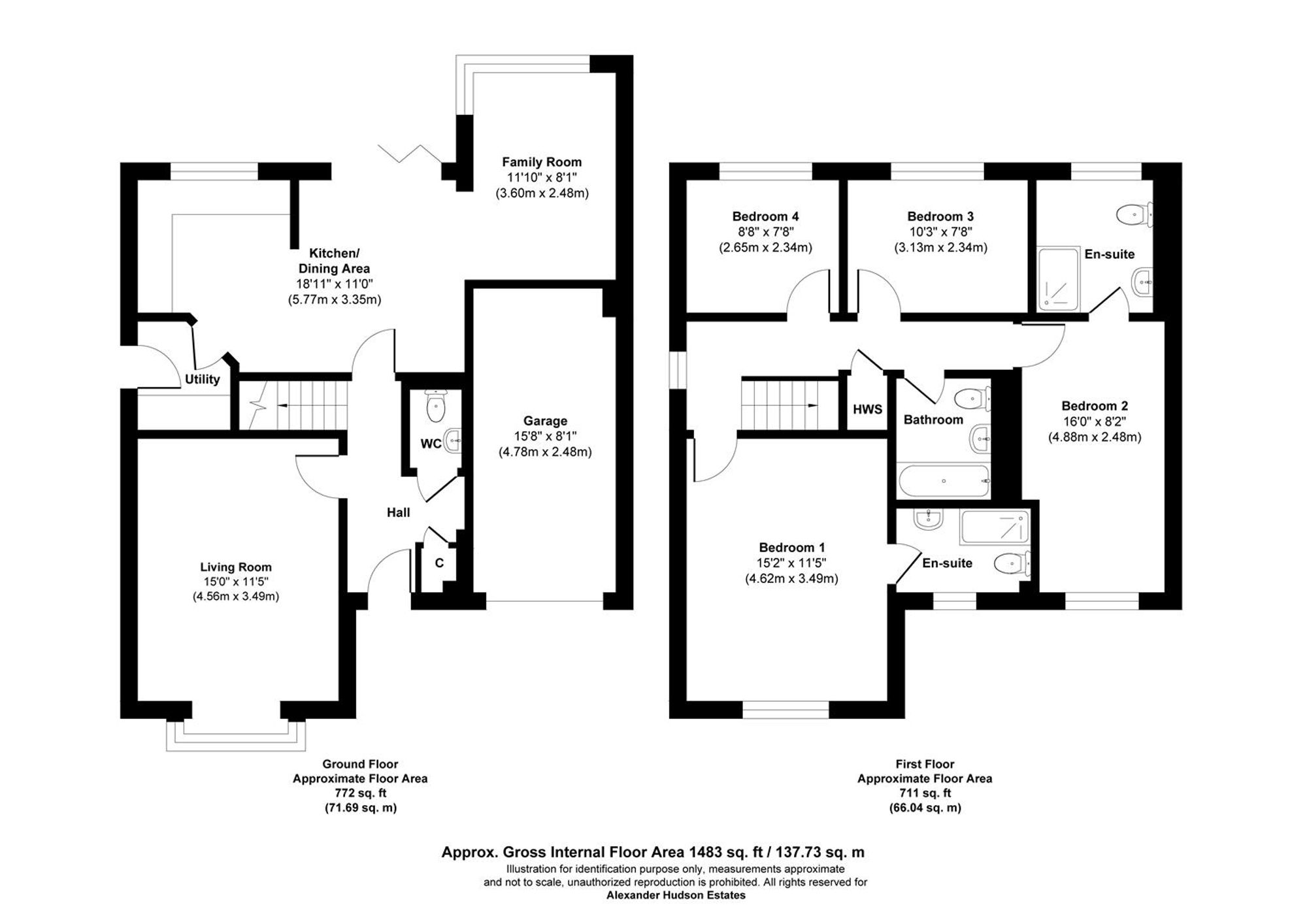 3 Kipley Close, Newcastle Upon Tyne floorplan