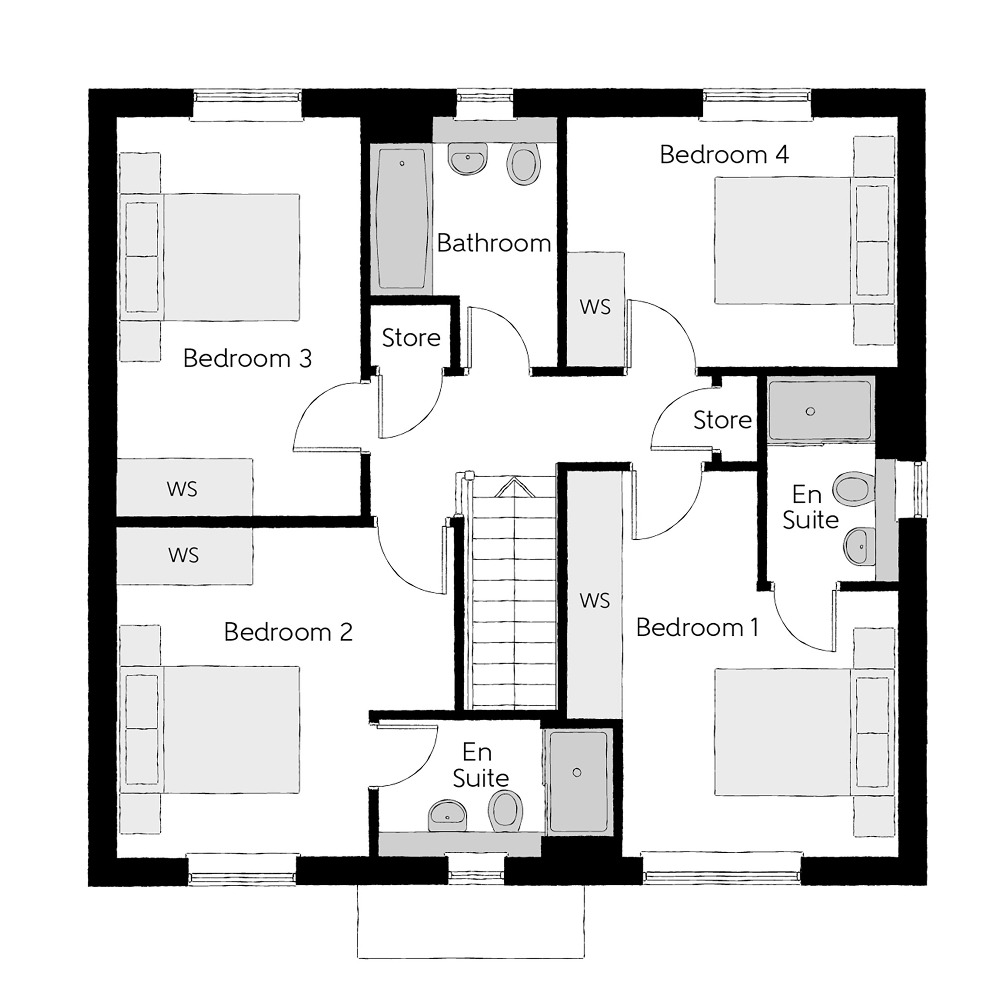 154, Fivefield Road, Keresley floorplan