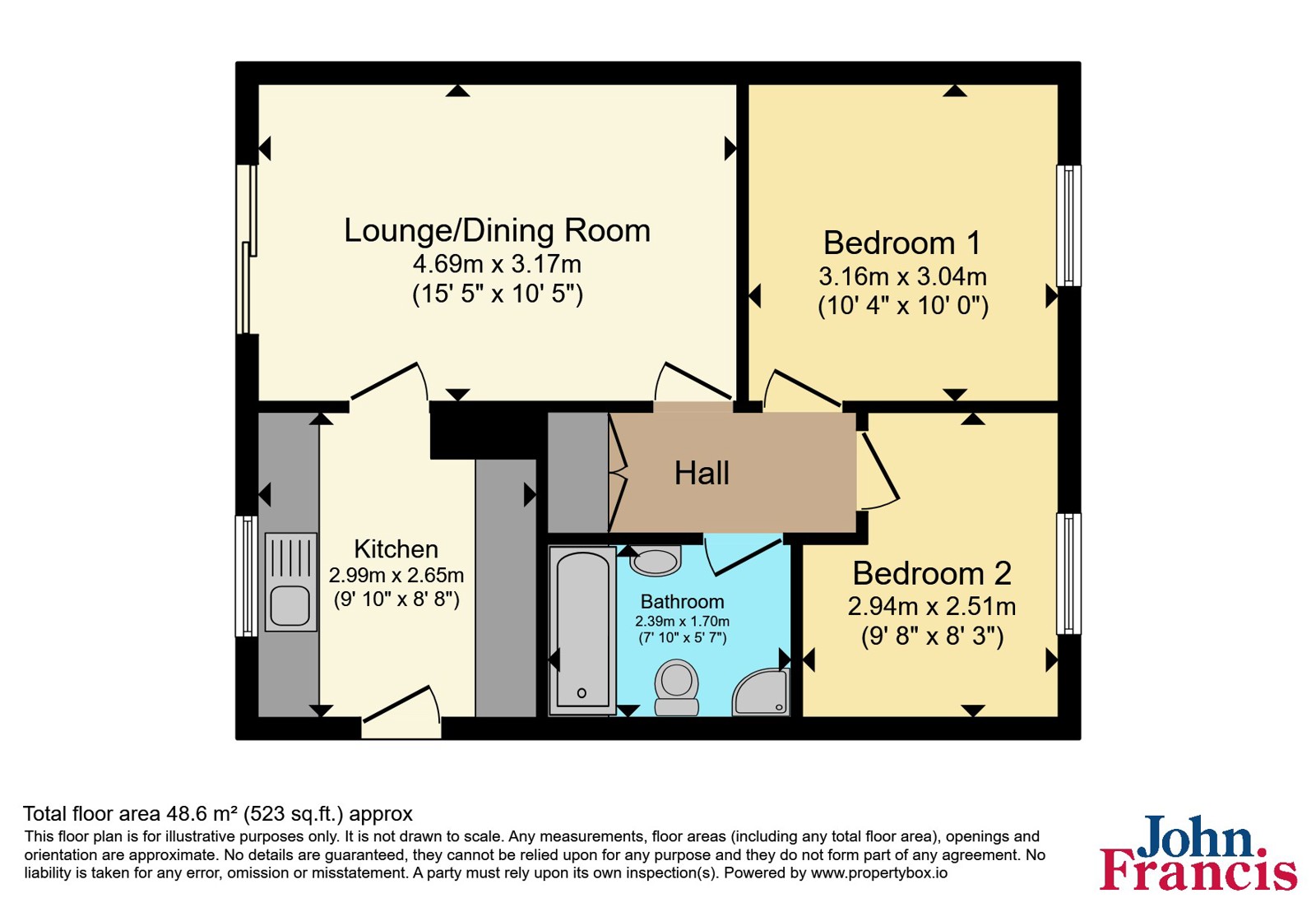 23, Hill Rise, Pembrokeshire floorplan