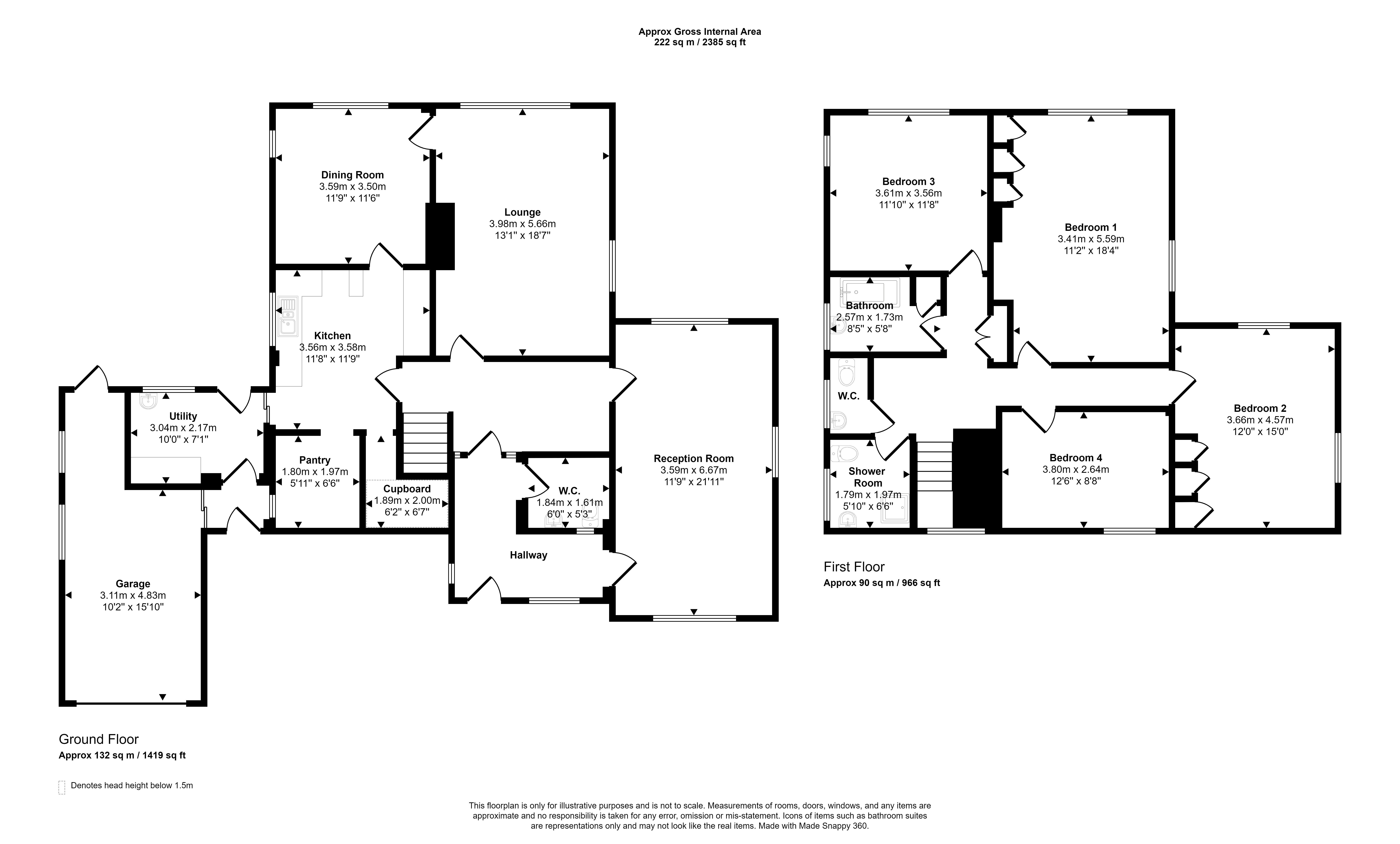 Fieldside, MarehamLeFen, Boston PE22, 4 bedroom detached house for