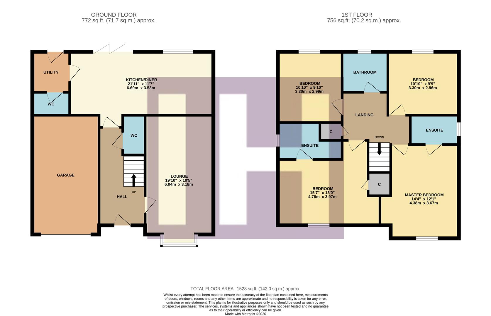 21, Harvest Close, Middlesbrough floorplan
