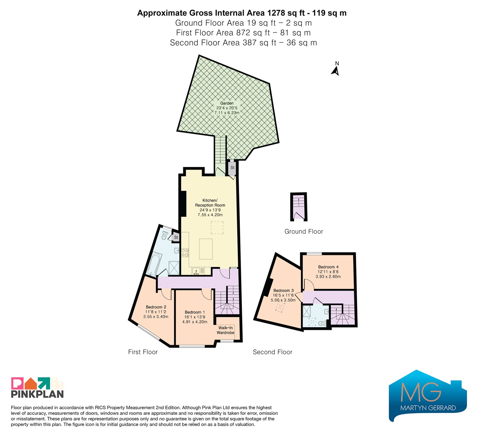 54, Percy Road, London floorplan