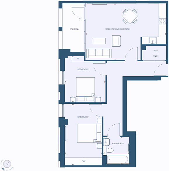 Barley Lane, London floorplan