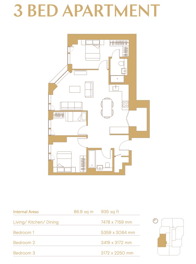 20xx, Dantzic Street, Manchester floorplan