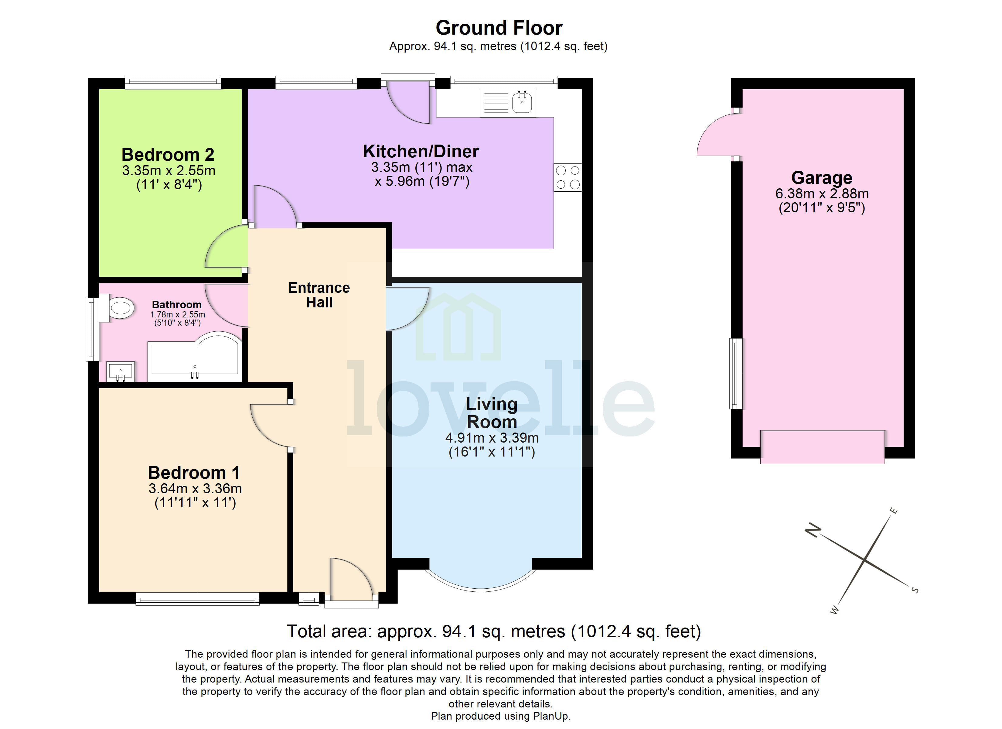 19, Grainsby Avenue, Holton-le-Clay floorplan