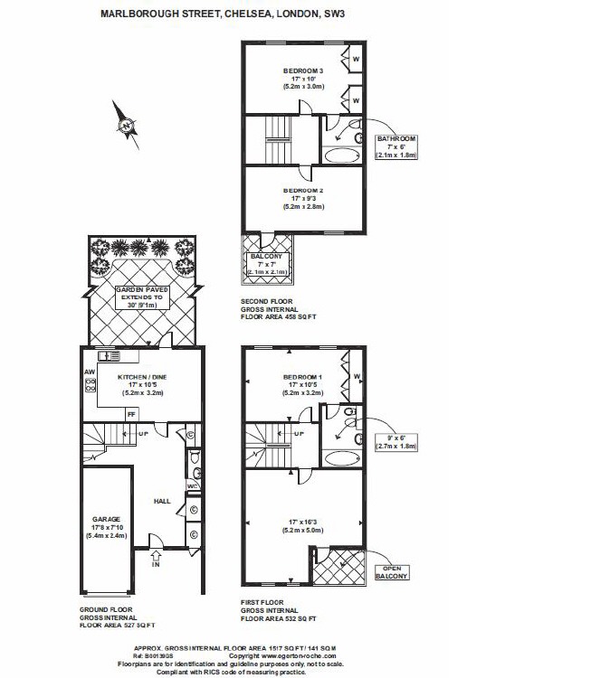 3 Bedrooms Terraced house to rent in Marlborough Street, Chelsea, London SW3