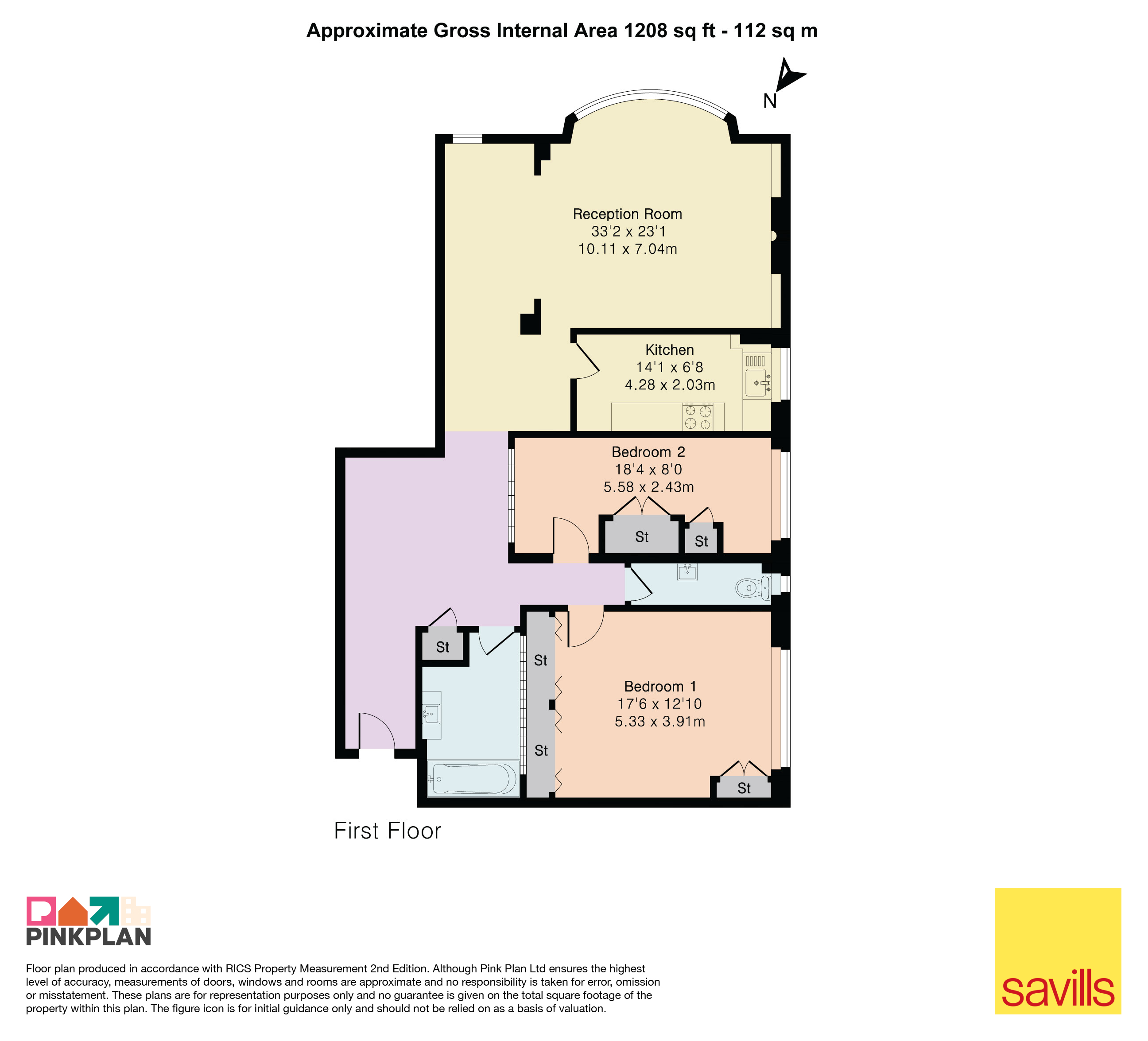 Flat 7, 2, Porchester Gardens, London floorplan