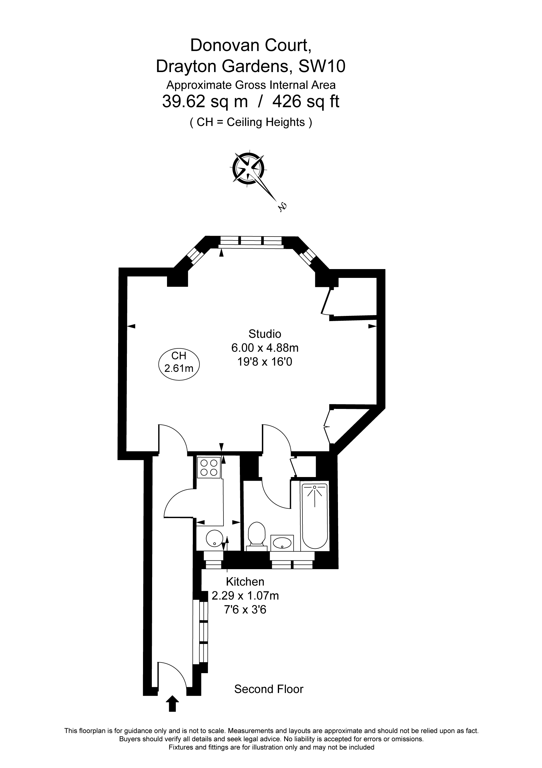 14,, Donovan Court, London floorplan