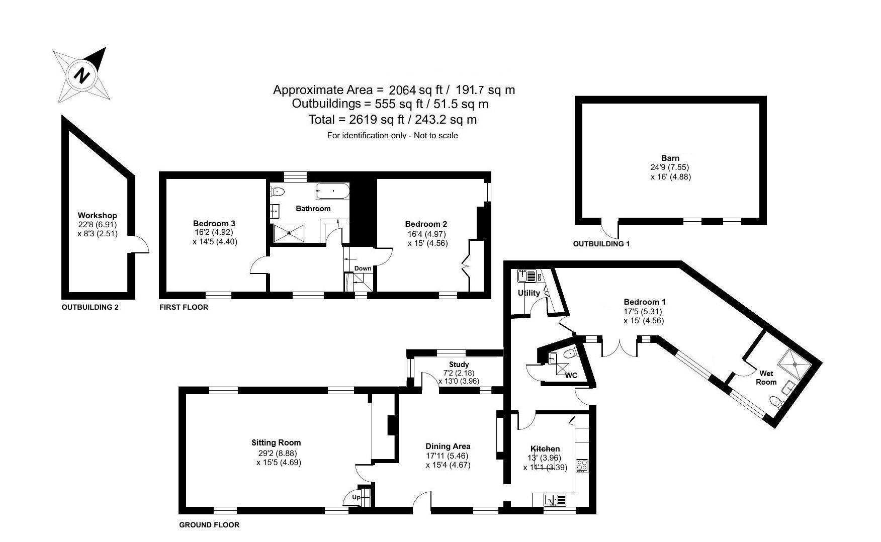 Figtree Farmhouse & Farm Buildings, Top Road, Oakham floorplan