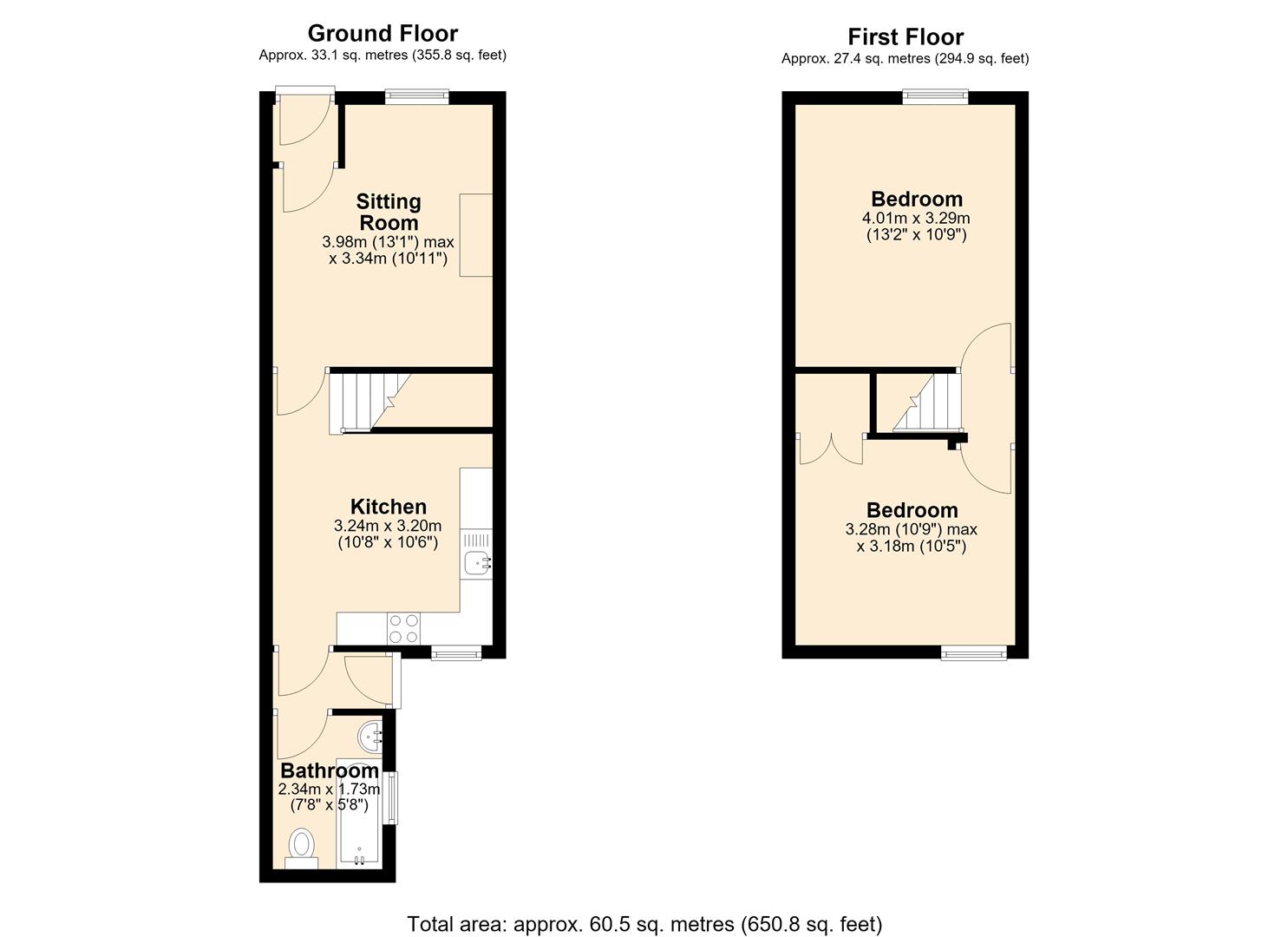 White Cottage, Market Square, Tideswell, Buxton floorplan