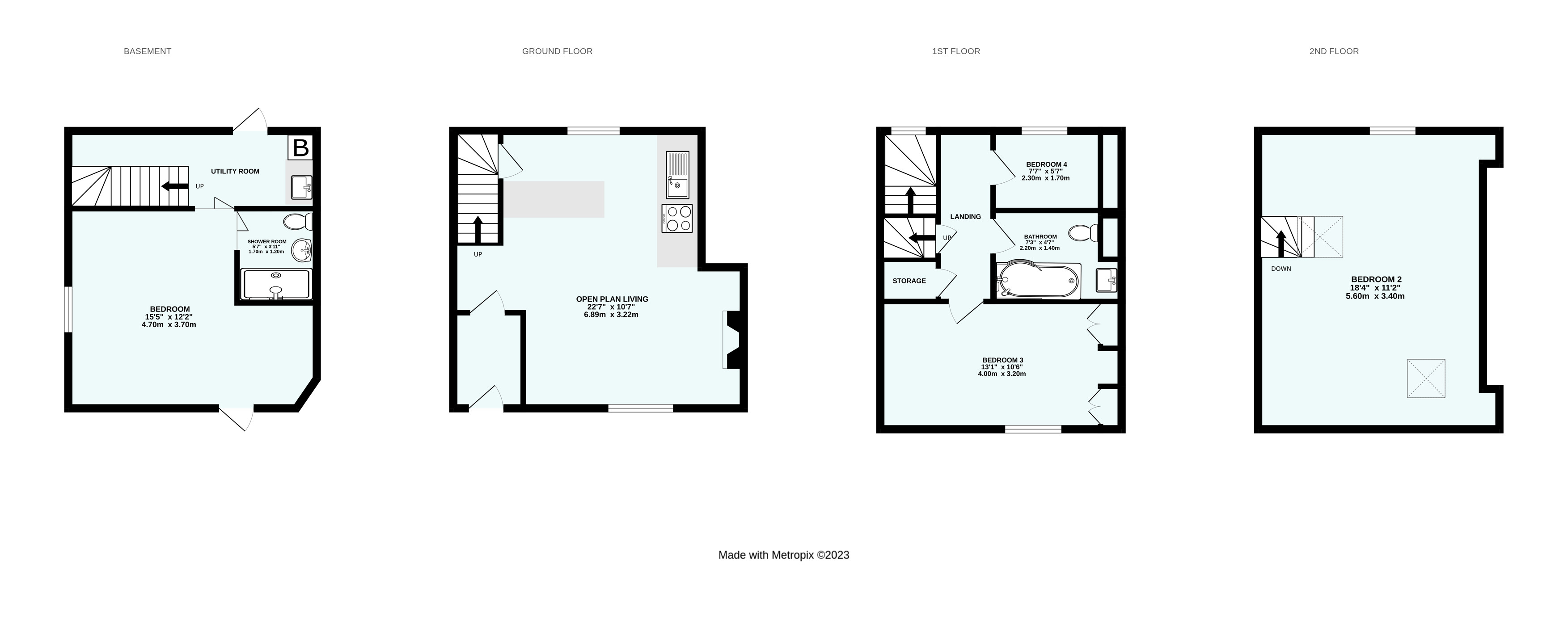 St. Peters Hill, Brixham, Devon TQ5, 4 bedroom end terrace house for