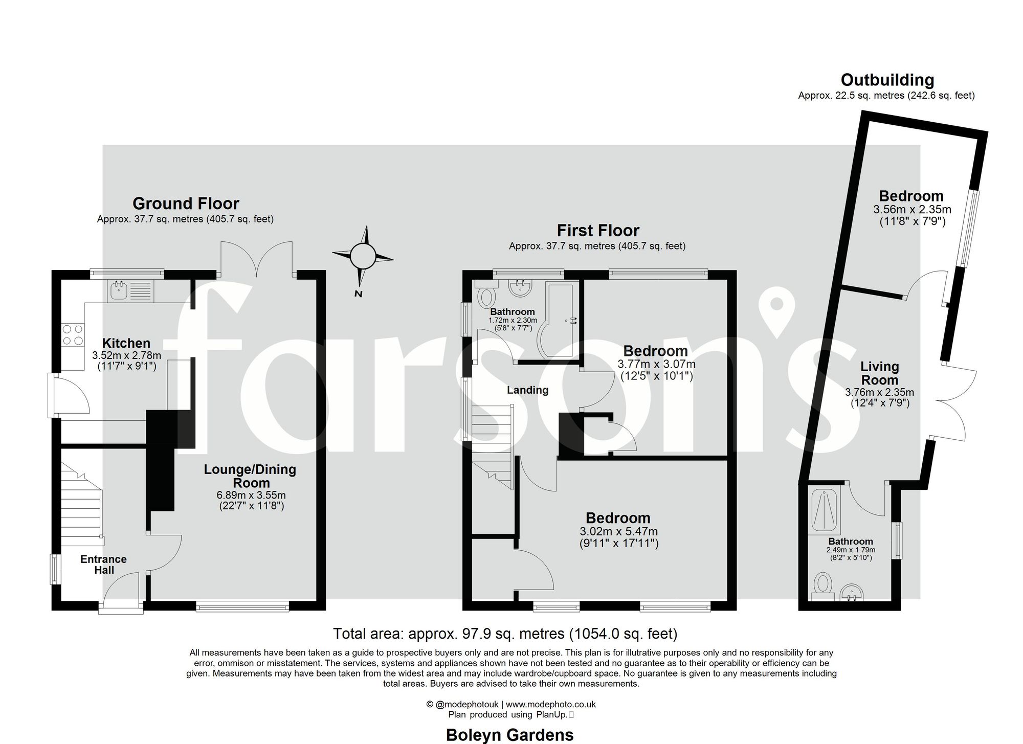 12 Boleyn Gardens, Brentwood floorplan