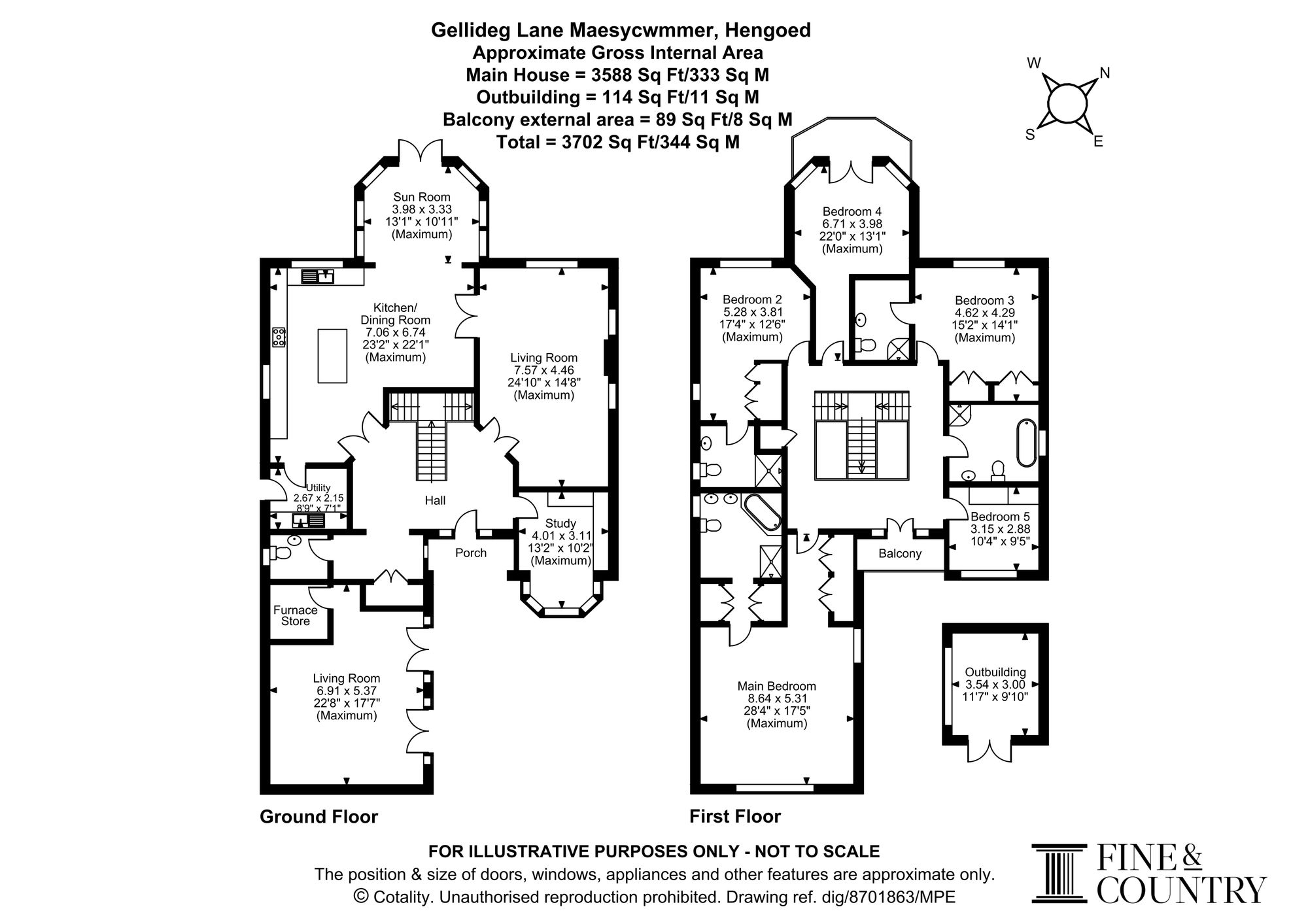2, Gellideg Lane, Maesycwmmer, CF82 floorplan