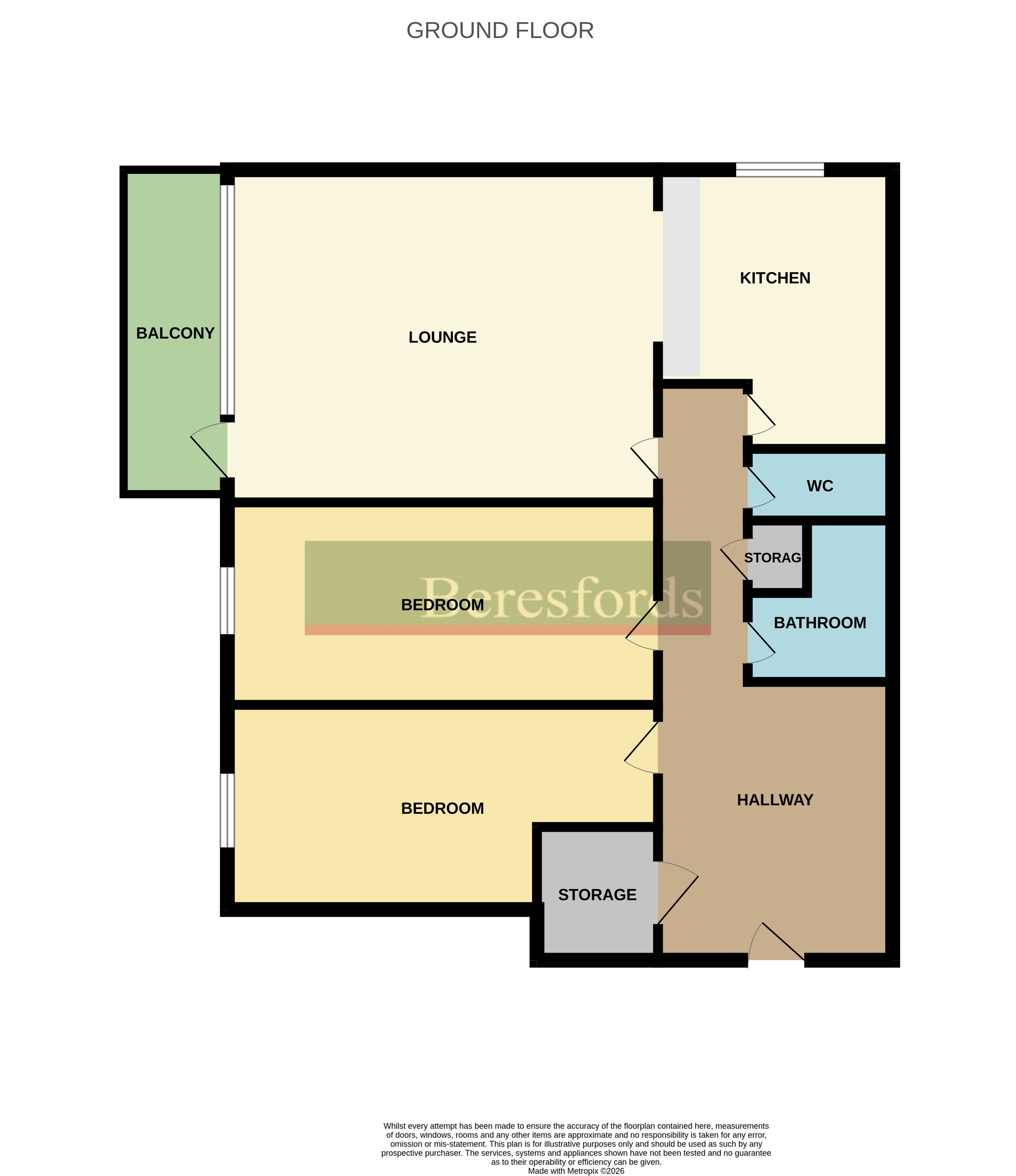 Flat 13, Uphavering House,, Parkhill Close, Hornchurch floorplan