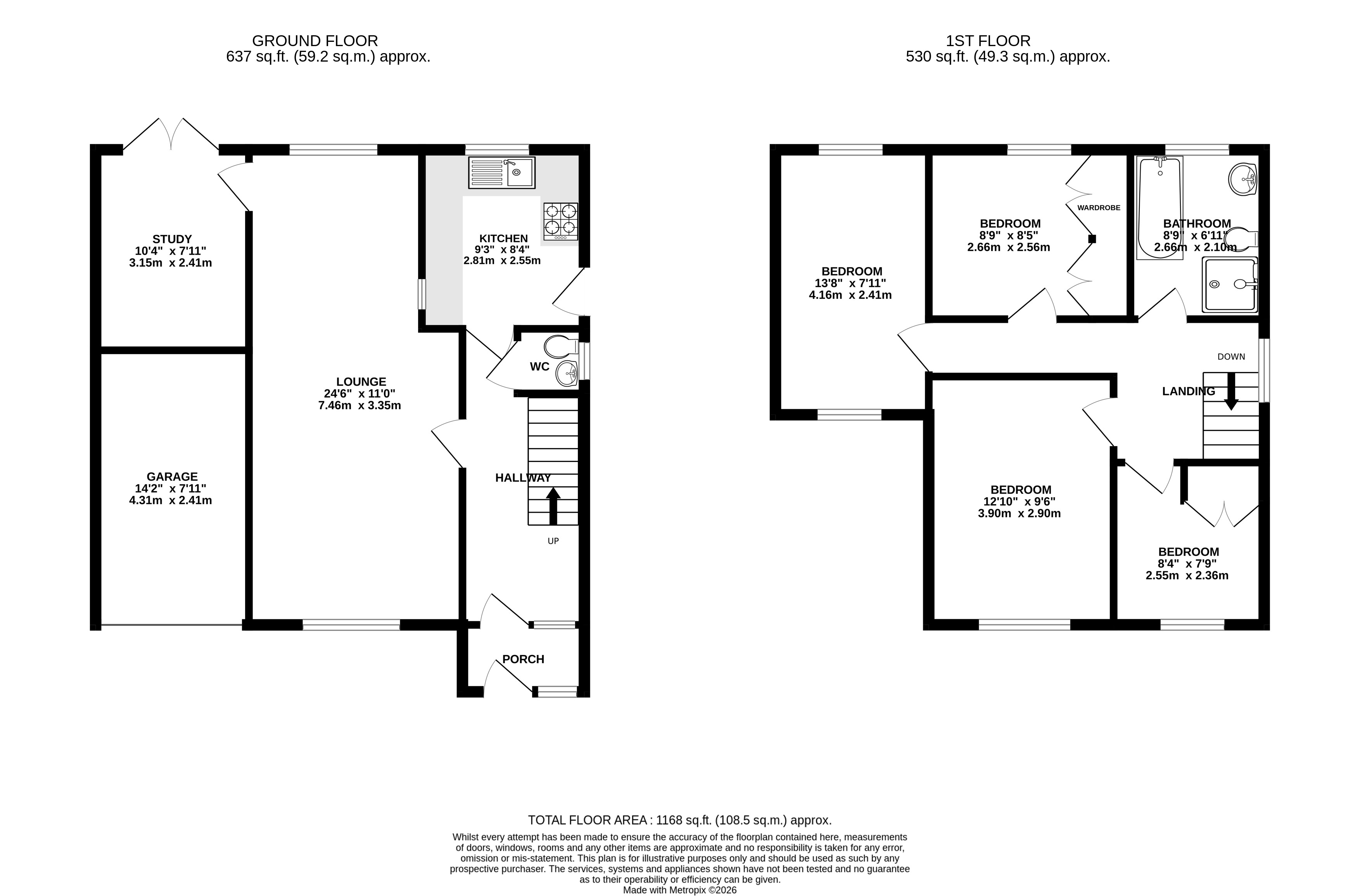 2, Walton Drive, Nottingham floorplan