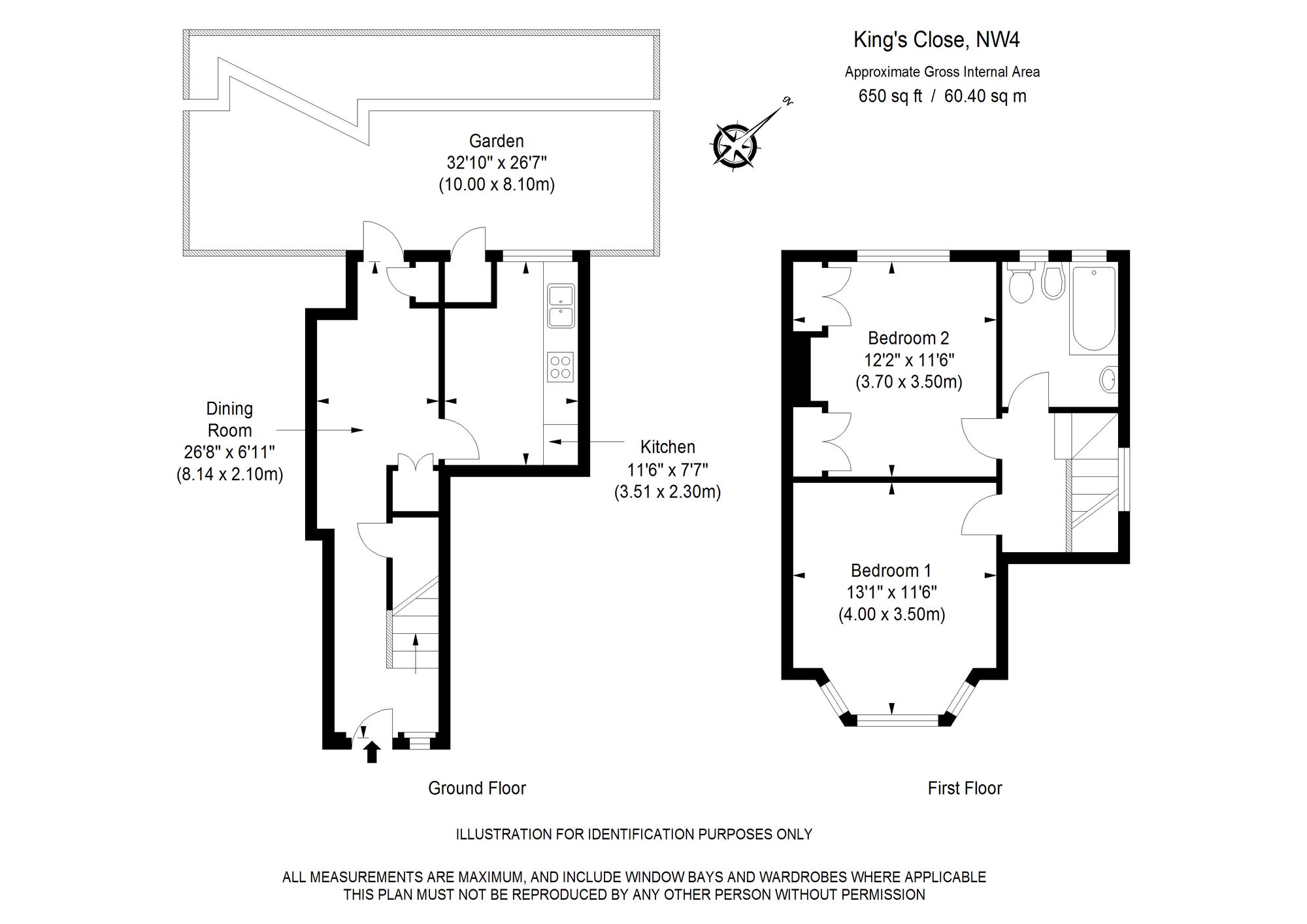 Room 1, 39 Kings Close, London floorplan