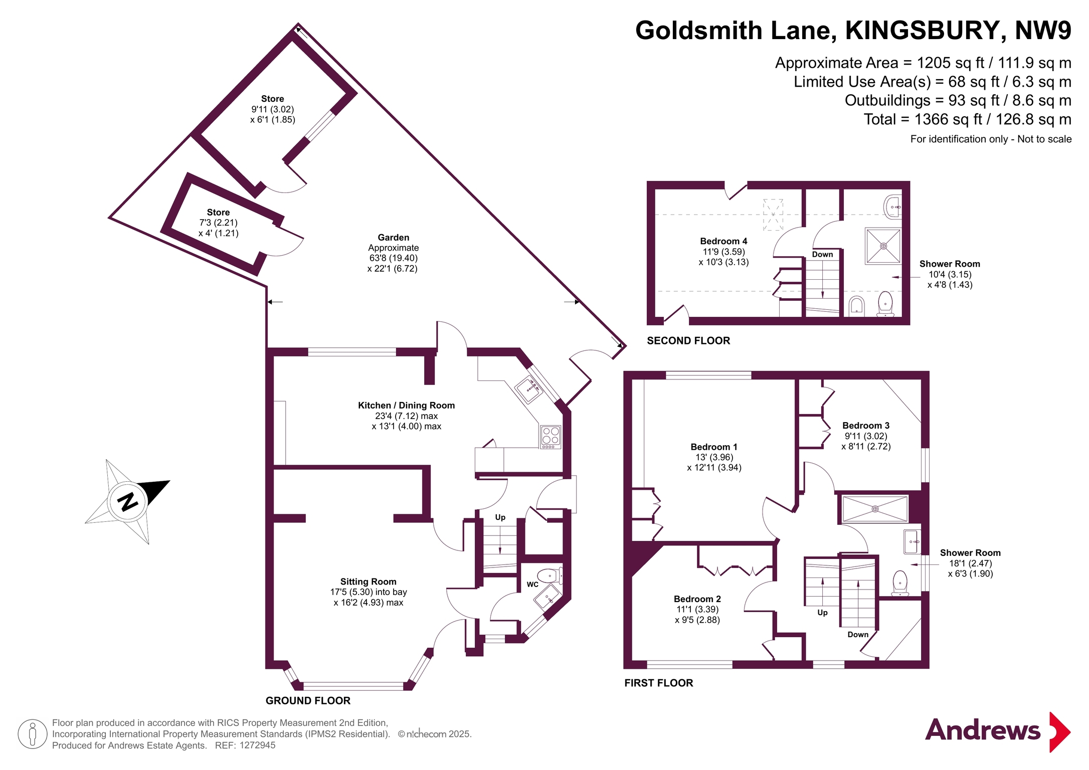 8, Goldsmith Lane, KINGSBURY floorplan