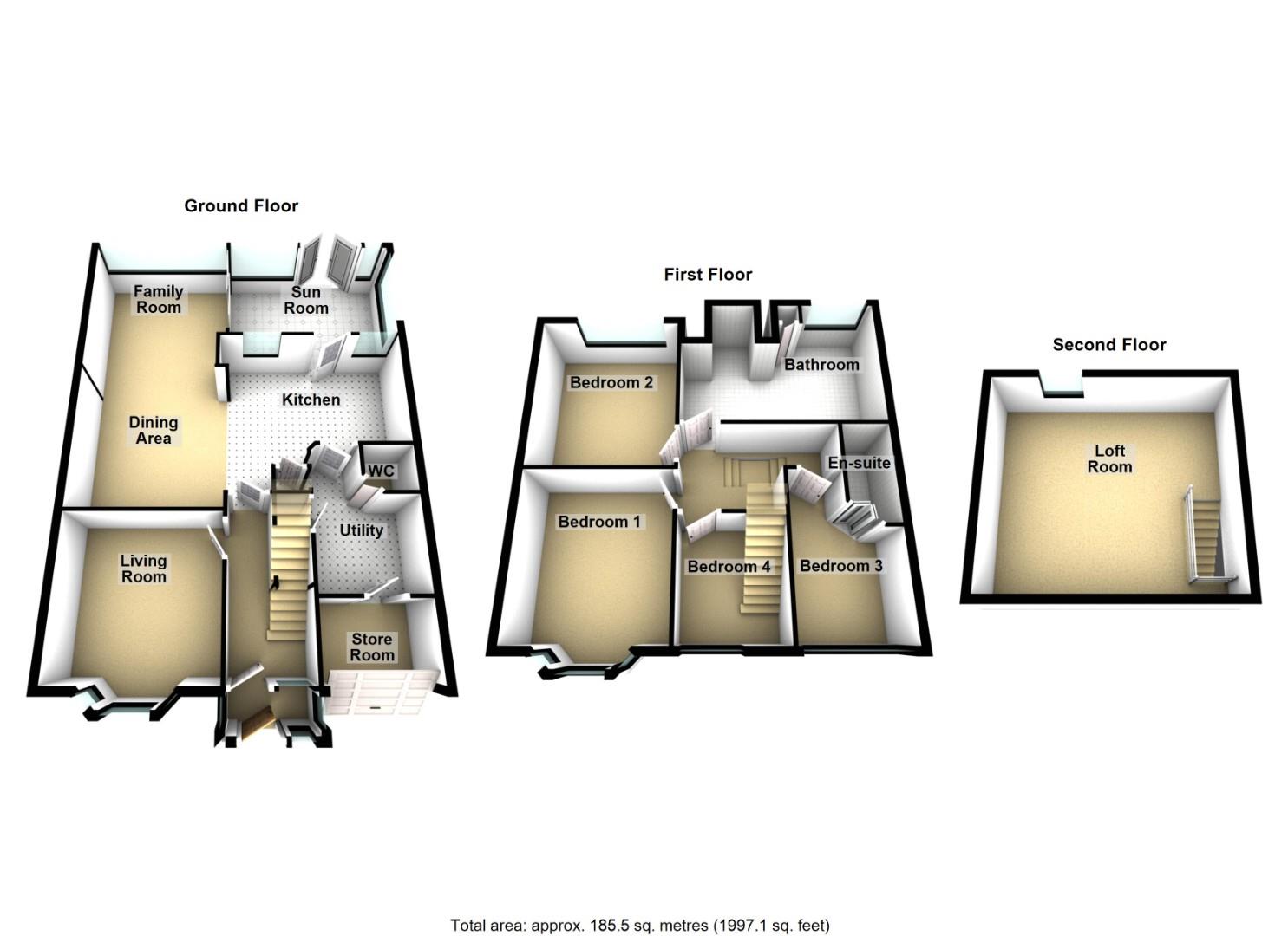 140, Plessey Crescent, Whitley Bay floorplan