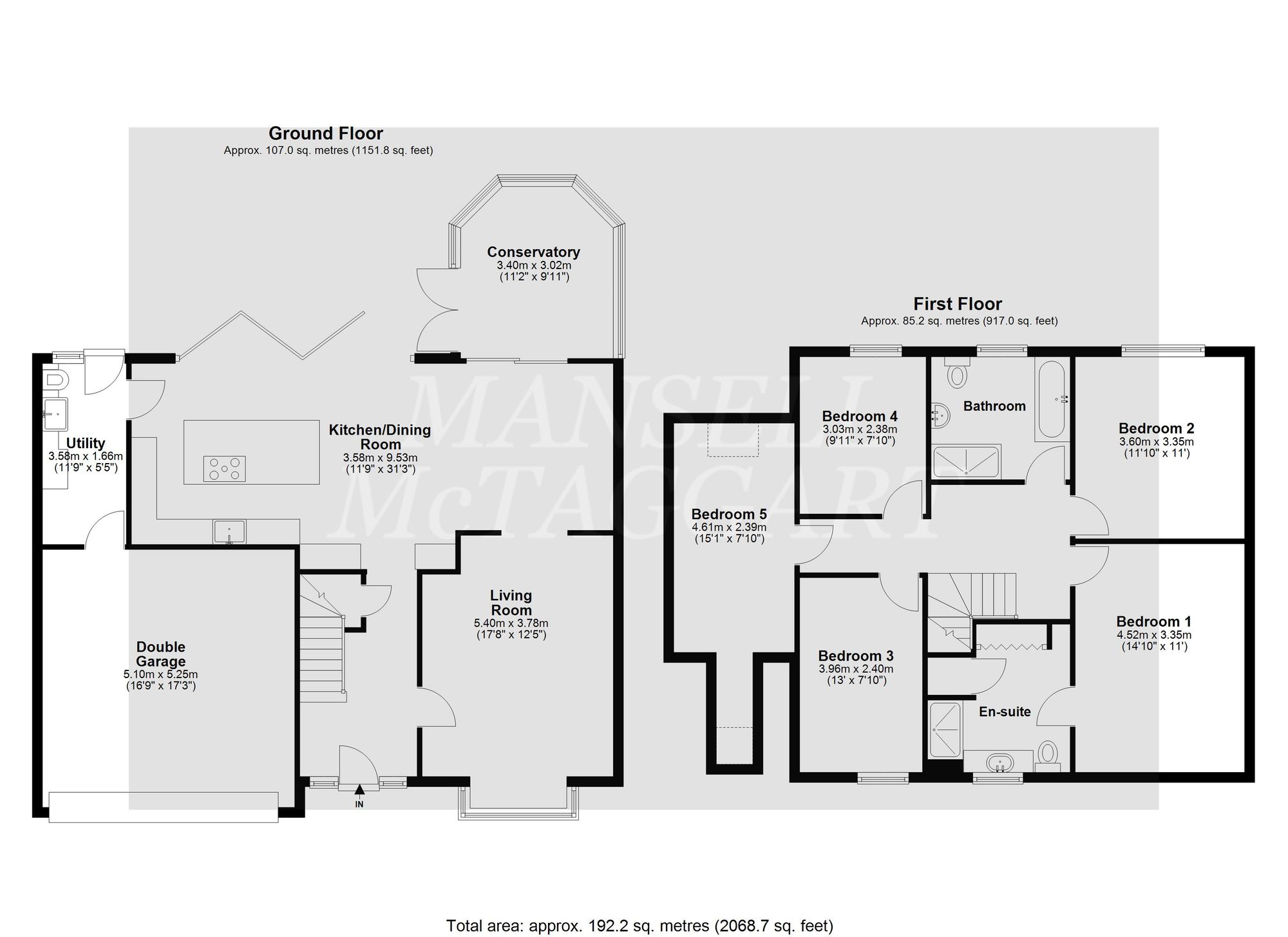3 Weller Close, Crawley floorplan