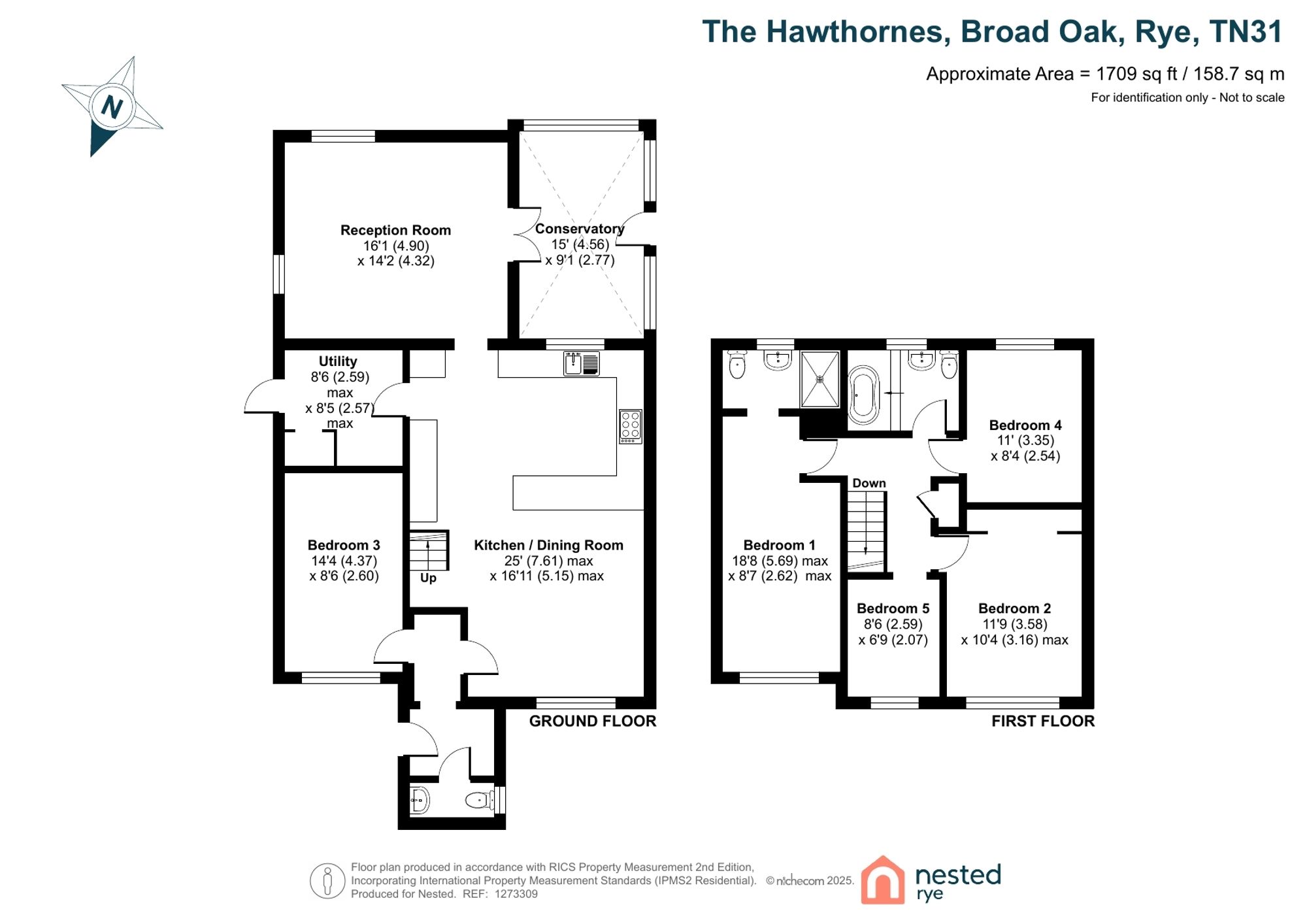 1 The Hawthornes, Rye floorplan