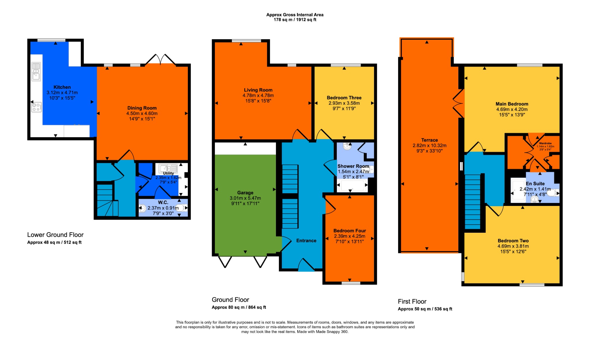 3 Sidon Mews, Portland, Dorset floorplan