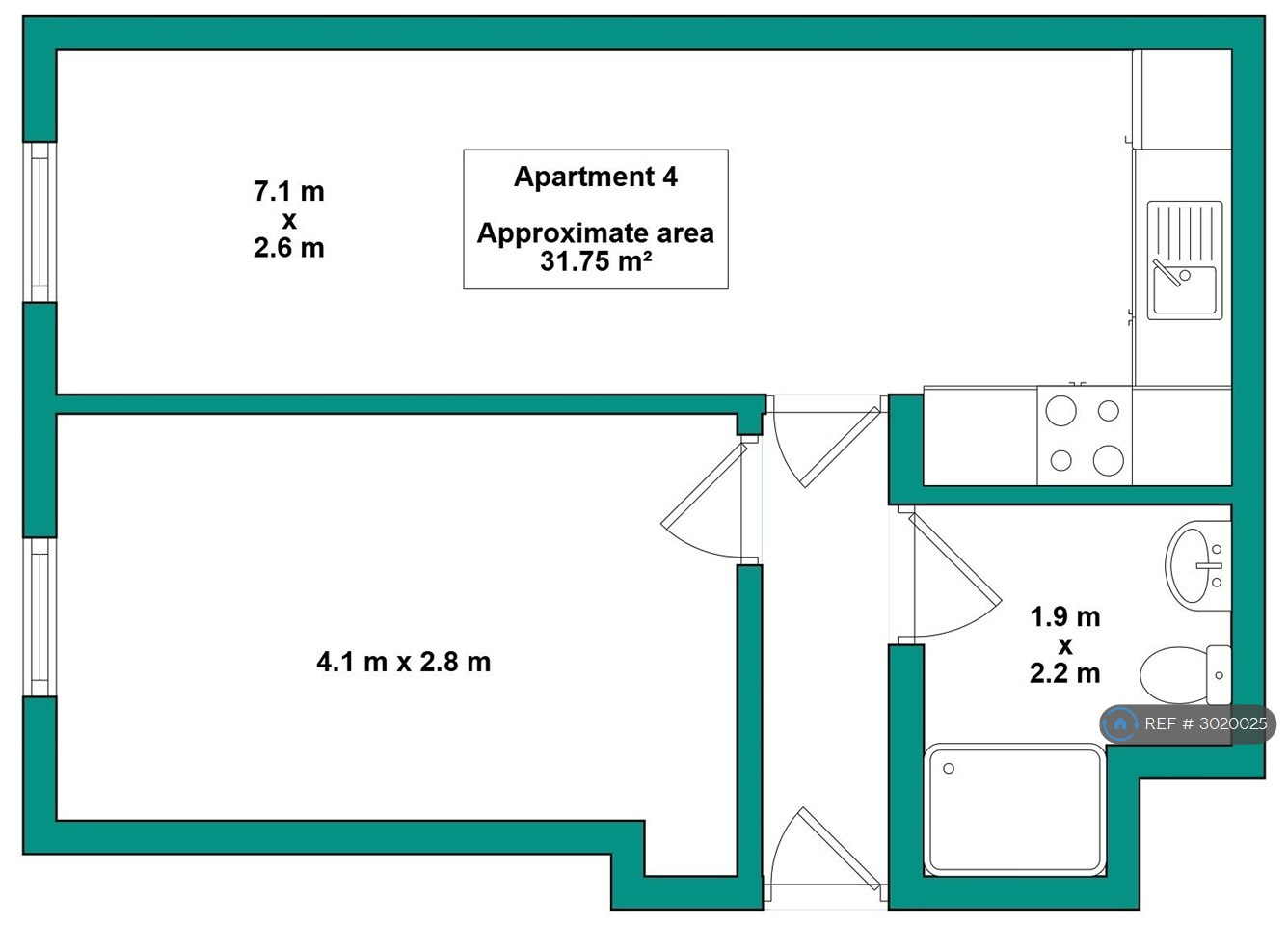 Flat, Electro House Copley Road, Doncaster floorplan