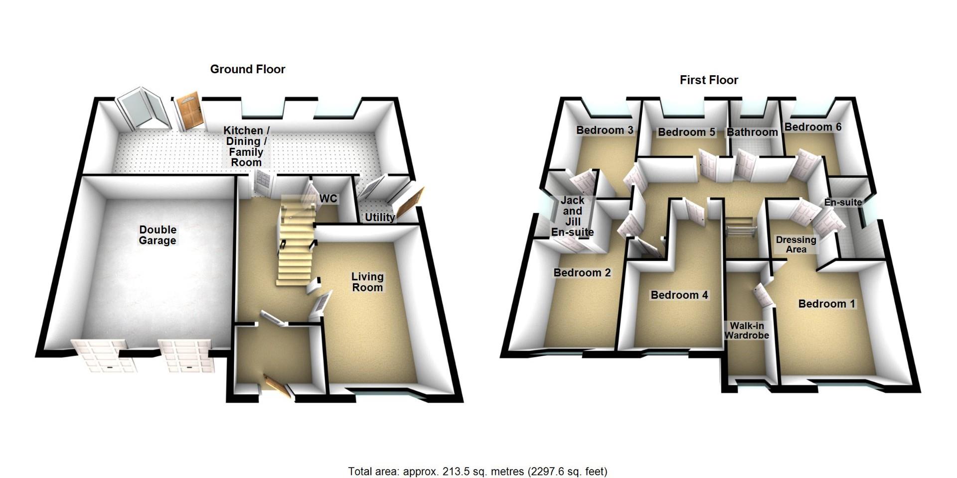 6, Belfry Close, Ashington floorplan
