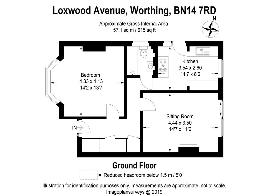 1 Bedrooms Flat for sale in Loxwood Avenue, Broadwater, Worthing BN14