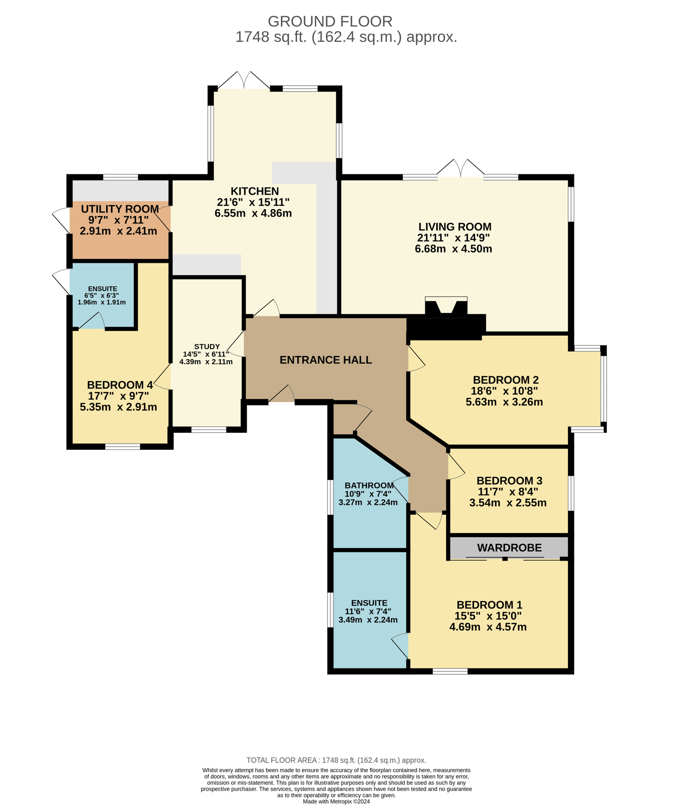 Atlanta, Park Estate, La Marquanderie, St Brelade floorplan