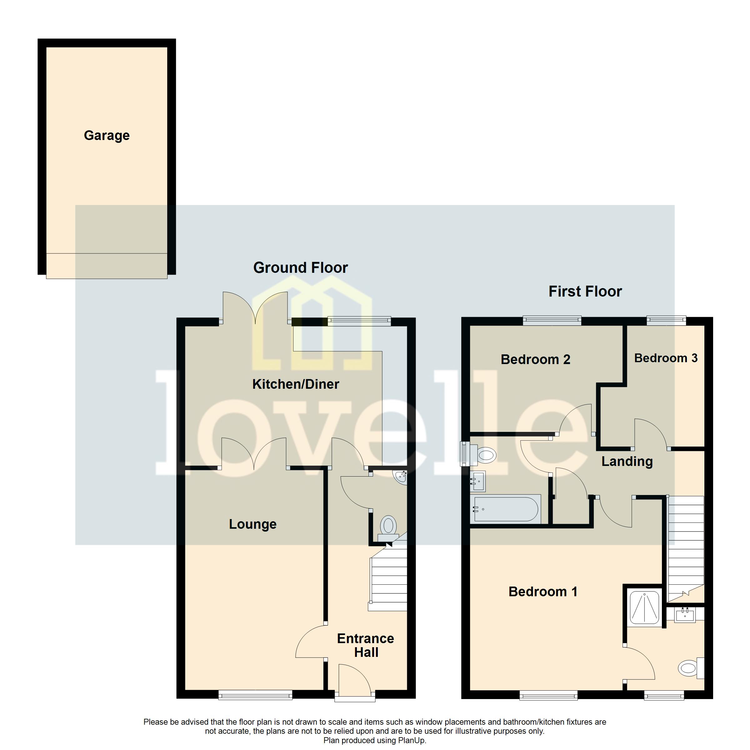 55, Lavender Way, Louth floorplan