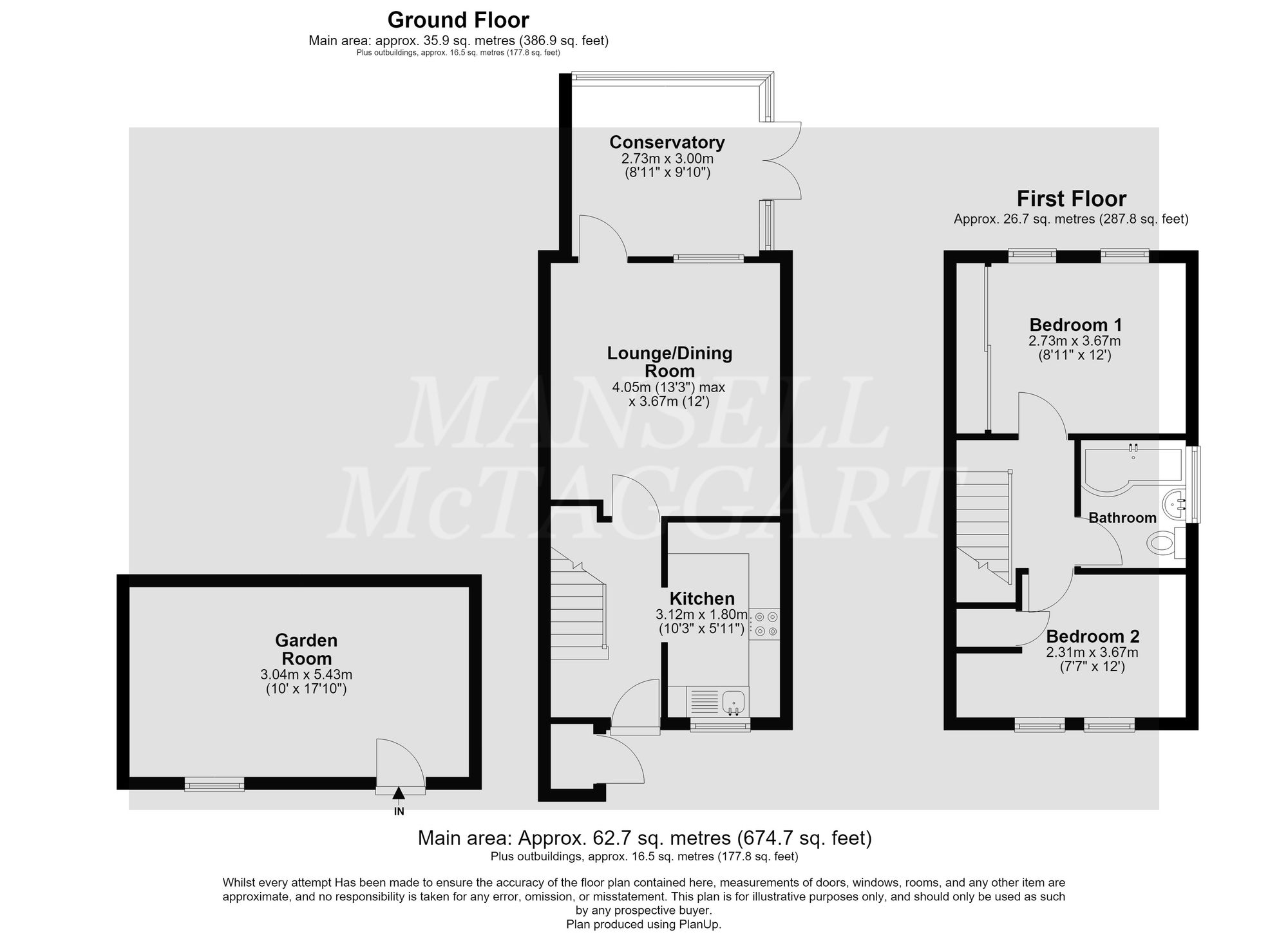 40 Oakapple Close, Crawley floorplan