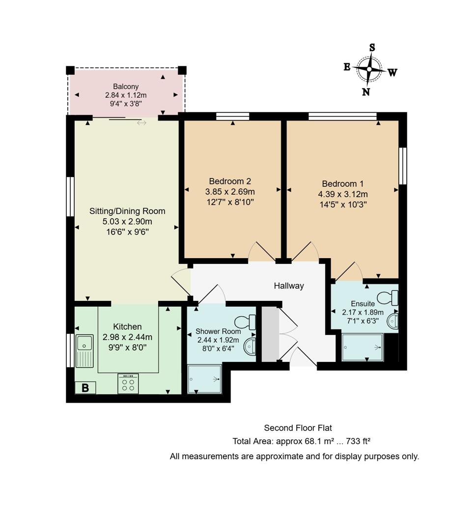 Flat 10, Sail Point, 23 Upton Road, Poole floorplan