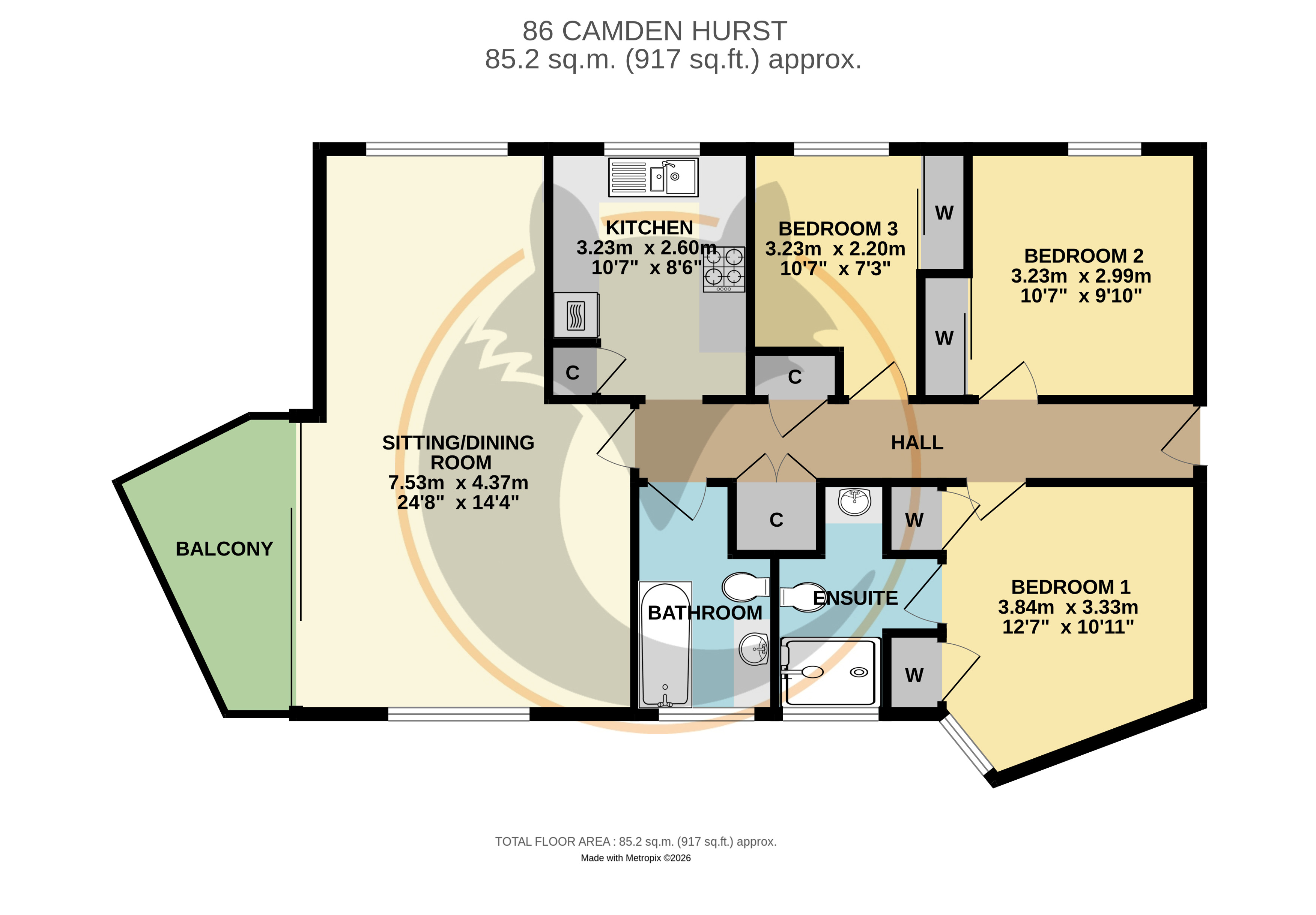 86, Camden Hurst, Lymington floorplan