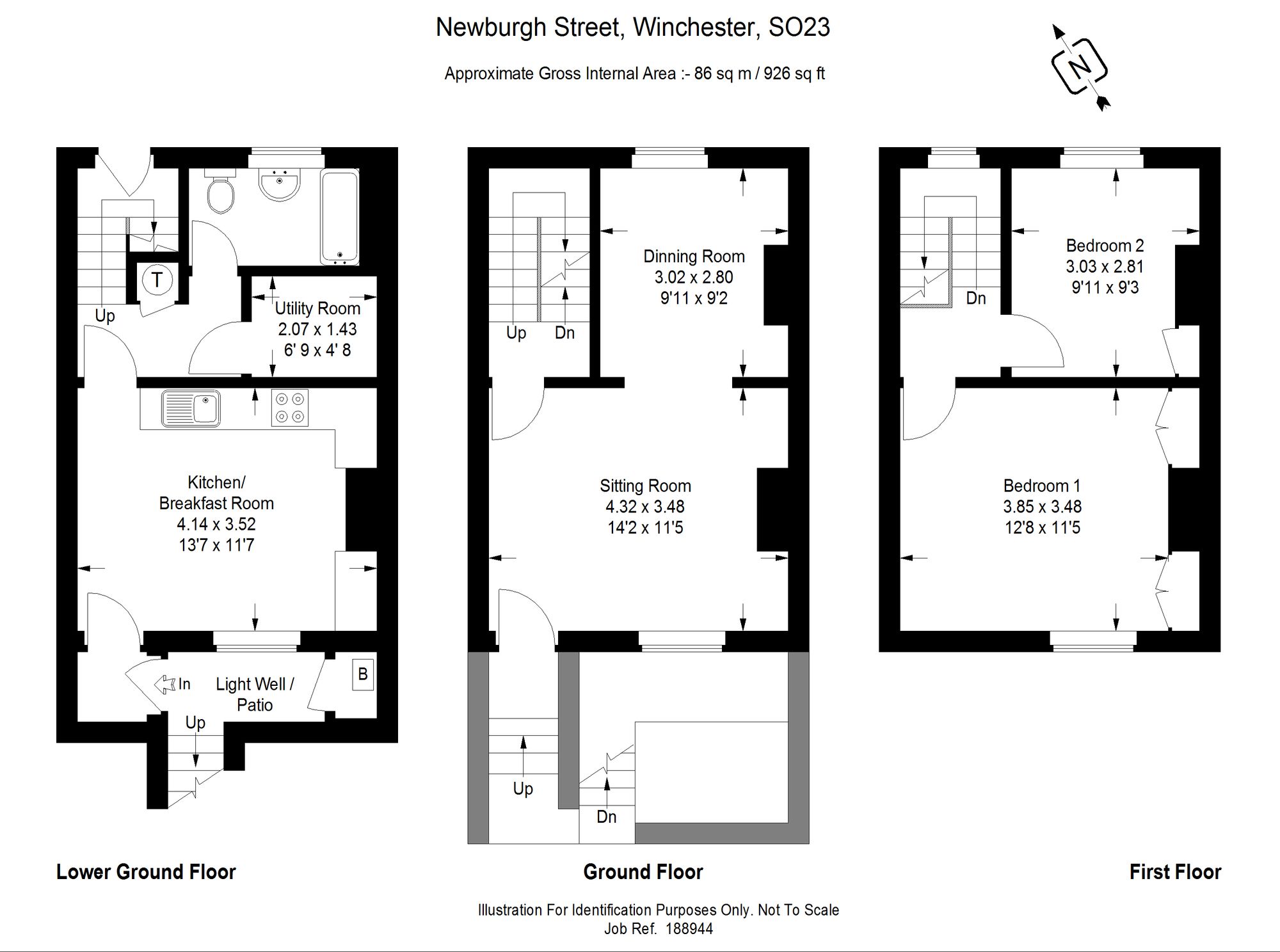 11 Newburgh Street, Winchester floorplan