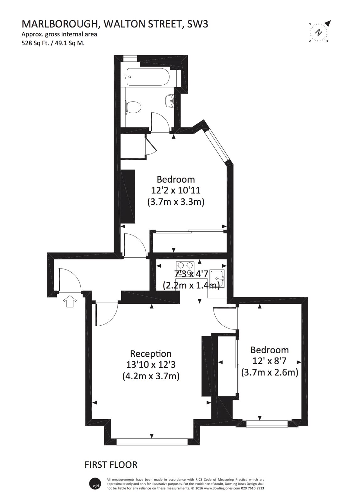 2 Bedrooms Flat to rent in Walton Street, Chelsea SW3
