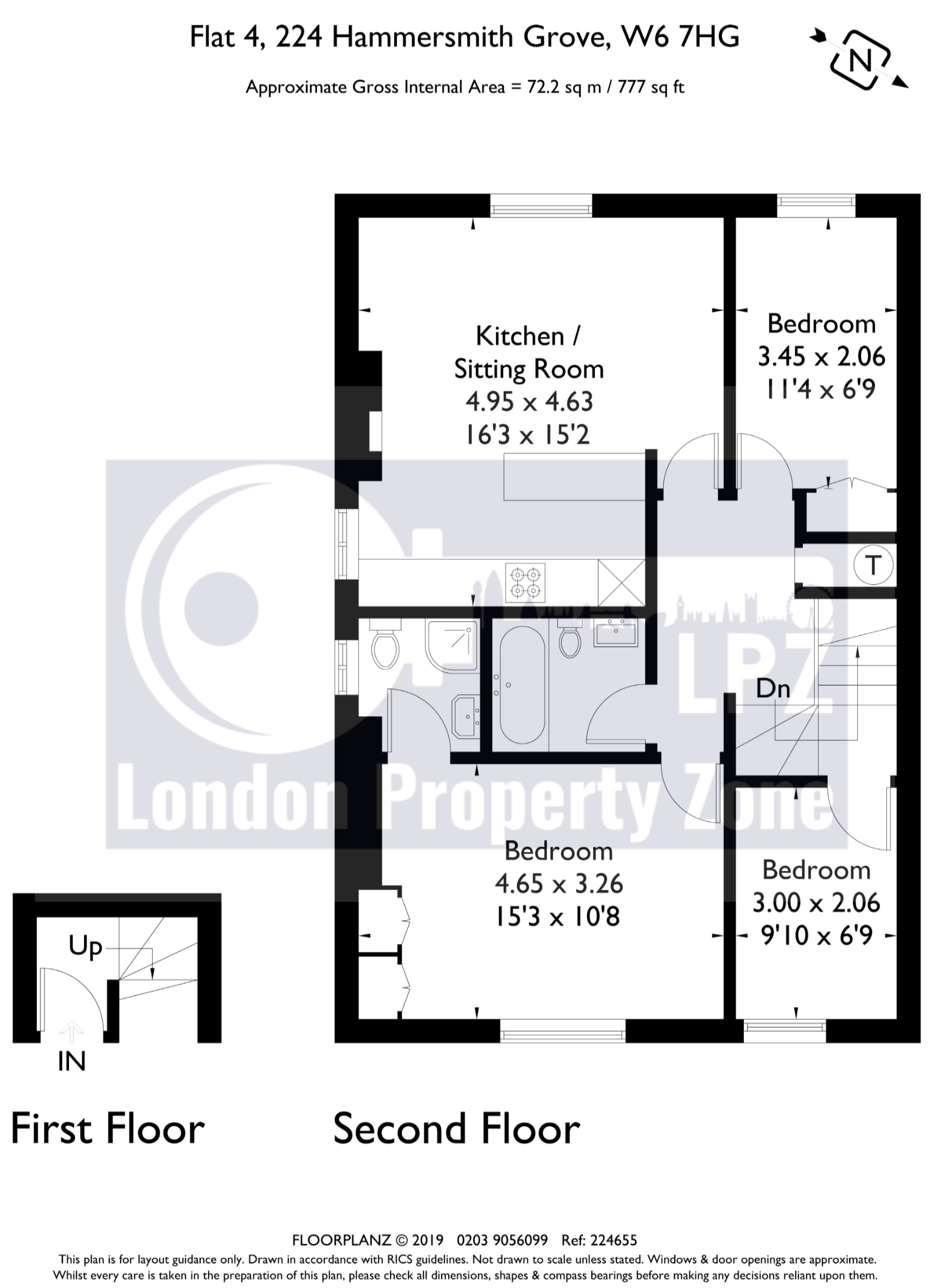 3 Bedrooms Flat for sale in Hammersmith Grove, Hammersmith W6