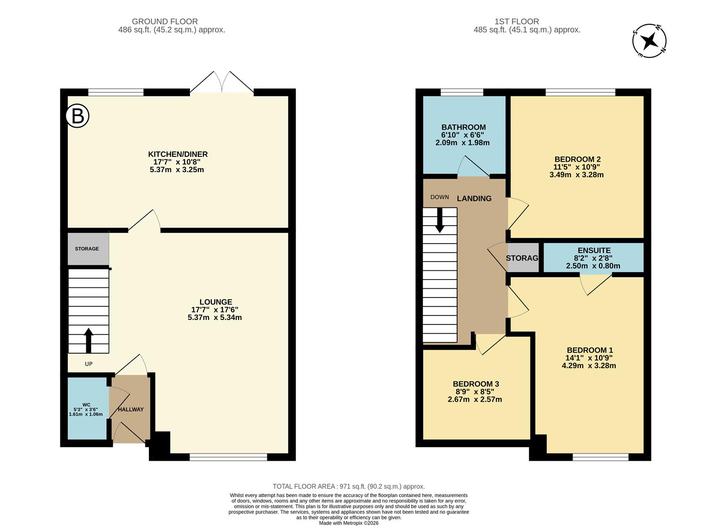 5, Clos Elwy, Abergele floorplan
