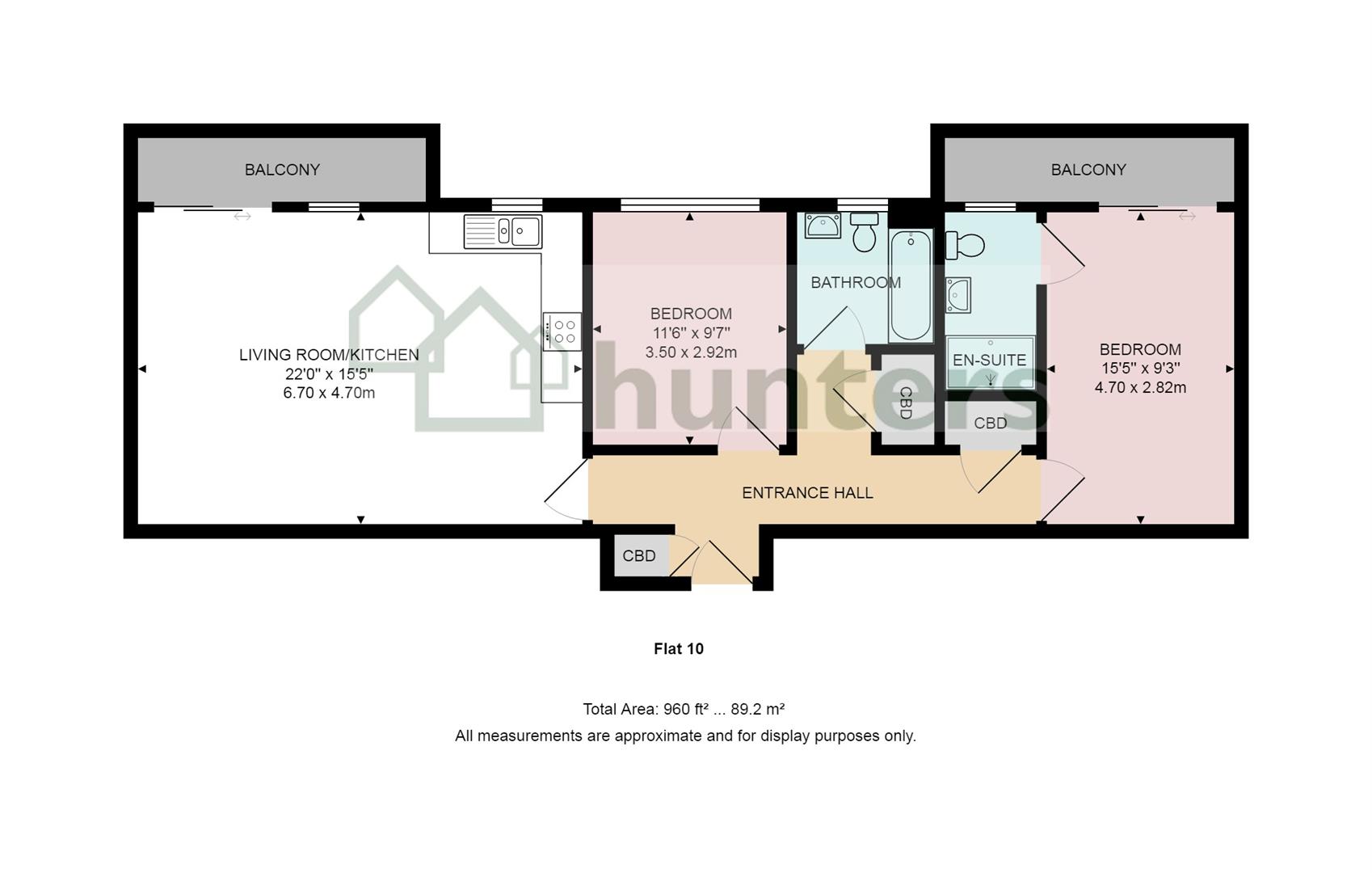 2 Bedrooms Flat for sale in Alice Court, Burgess Hill RH15