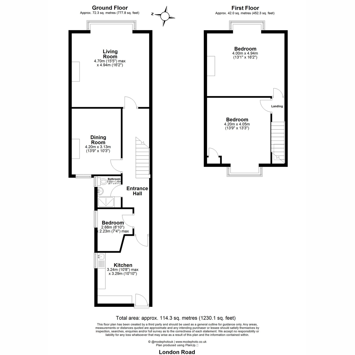 325a, London Road, Westcliff-on-sea floorplan