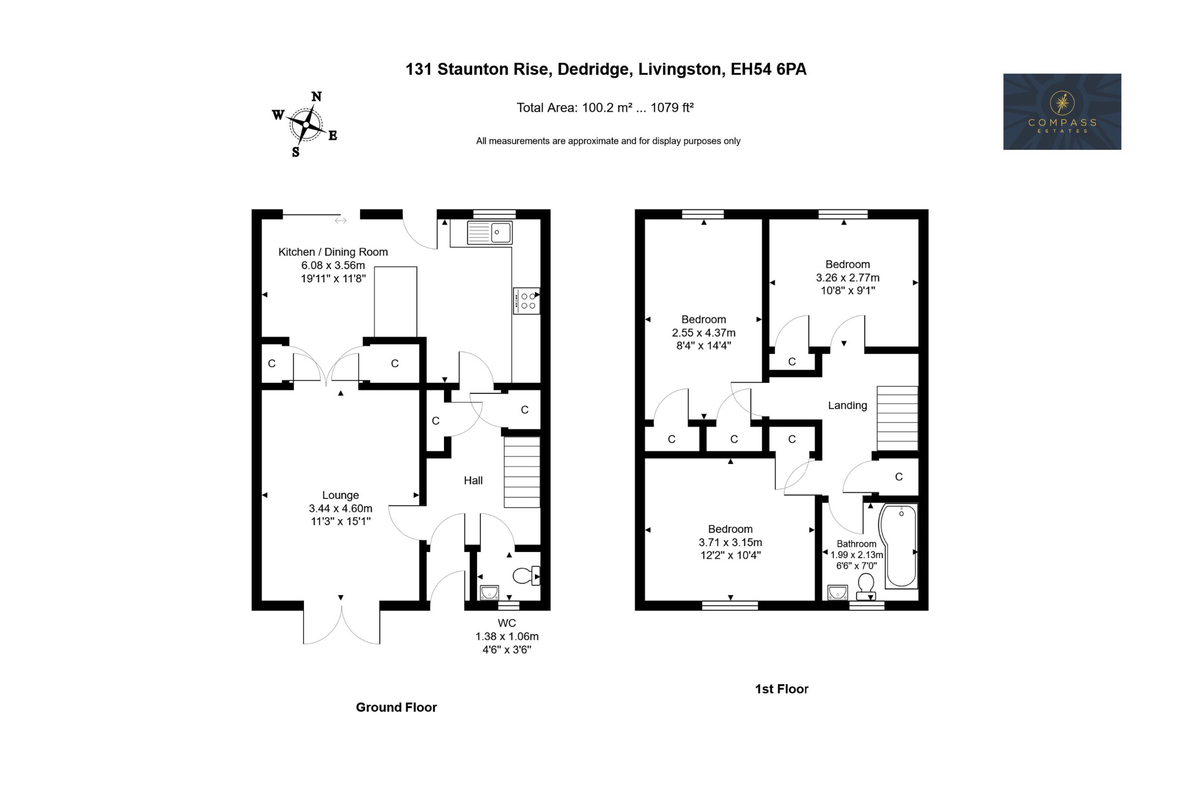 131 Staunton Rise, Livingston floorplan