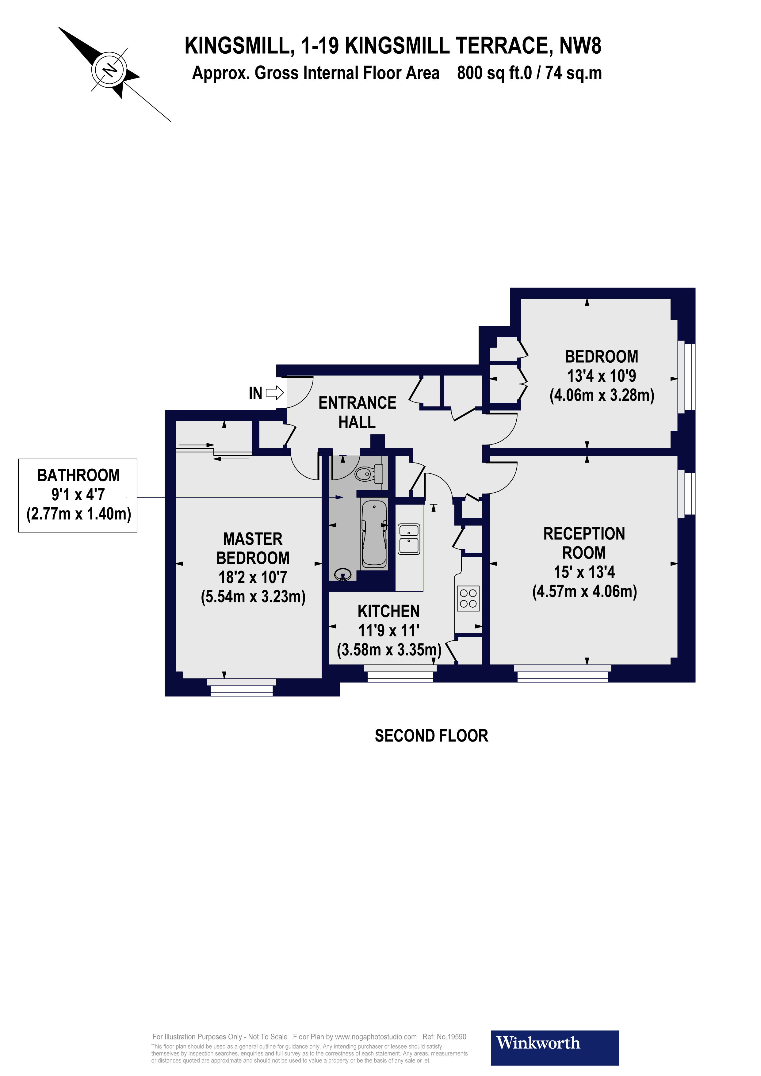 2 Bedrooms Flat to rent in Kingsmill, Kingsmill Terrace NW8