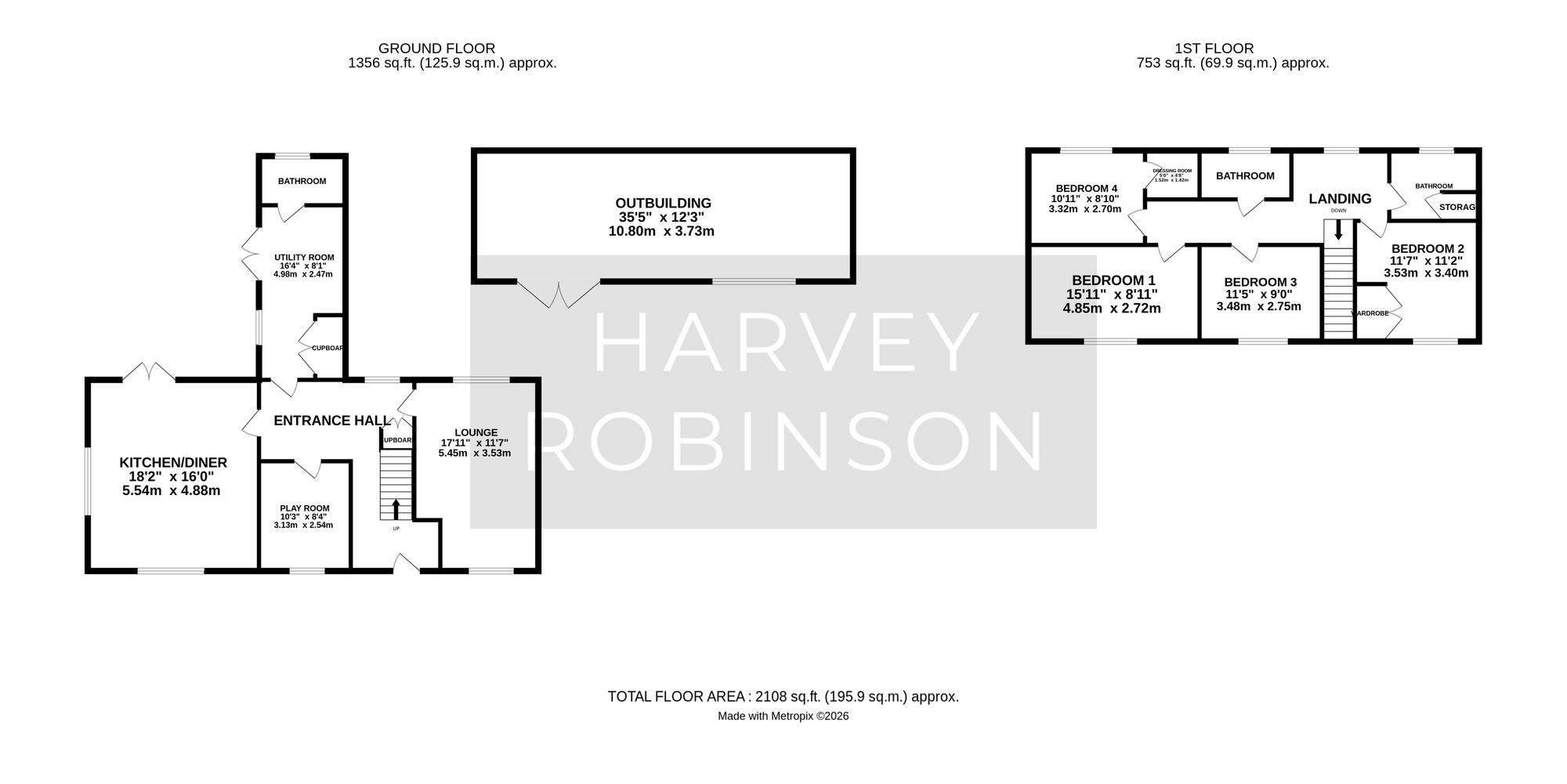 11 Moot Way, Huntingdon floorplan